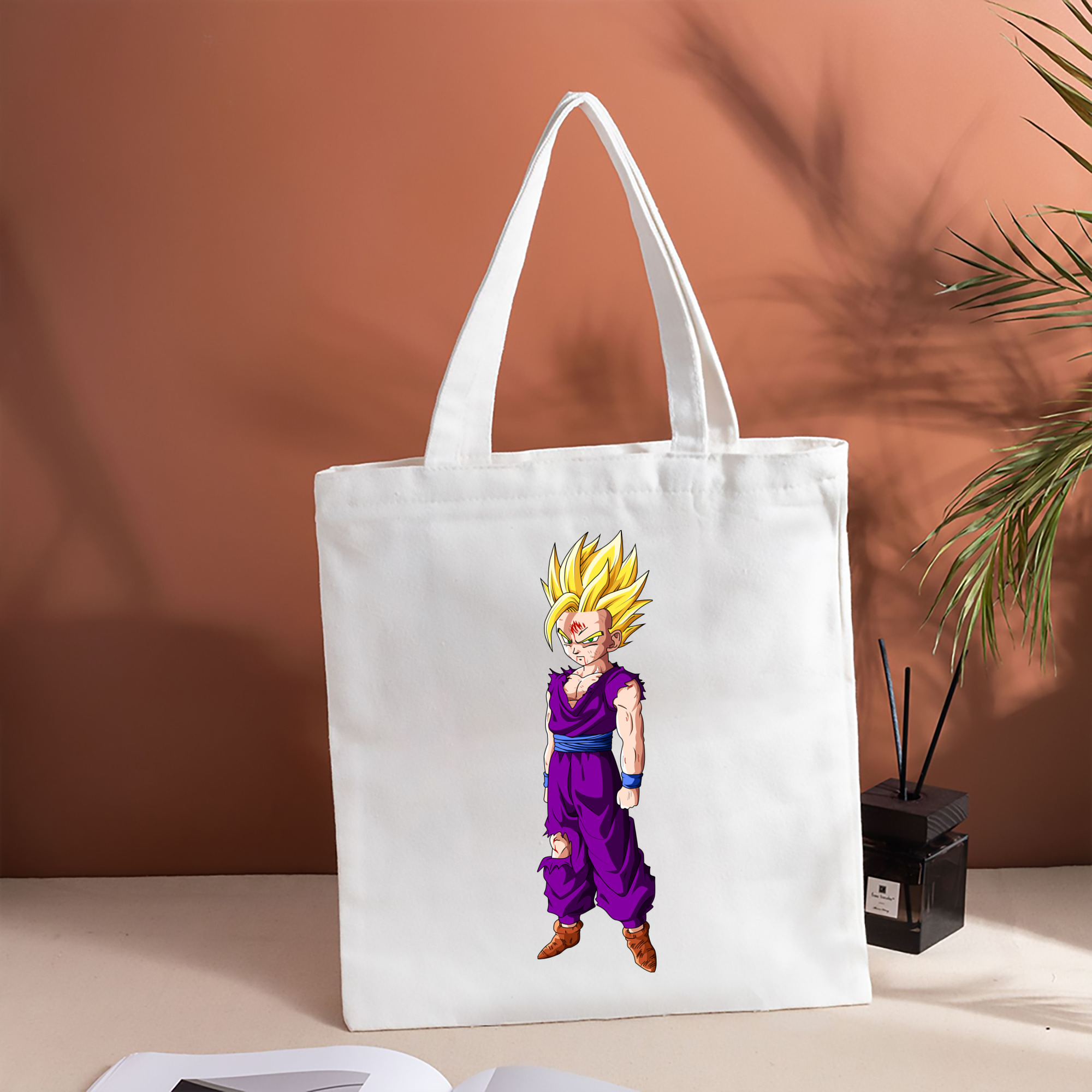 ドラゴンボール 孫 悟飯（そんごはん）DRAGON BALL Son Gohan 縦型キャンバス生地手提げバッグ　トートバッグ