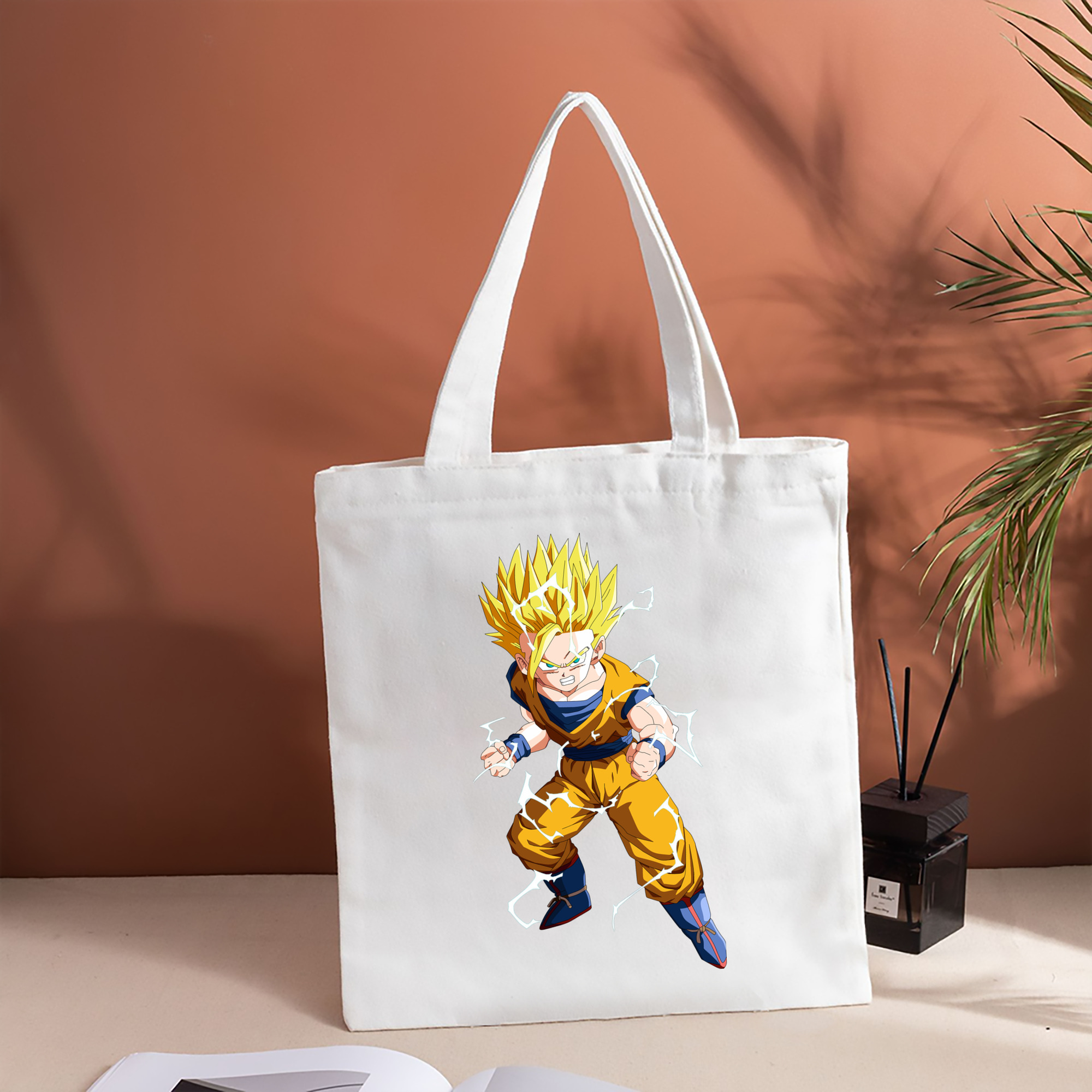 ドラゴンボール 孫 悟飯（そんごはん）DRAGON BALL Son Gohan 縦型キャンバス生地手提げバッグ　トートバッグ