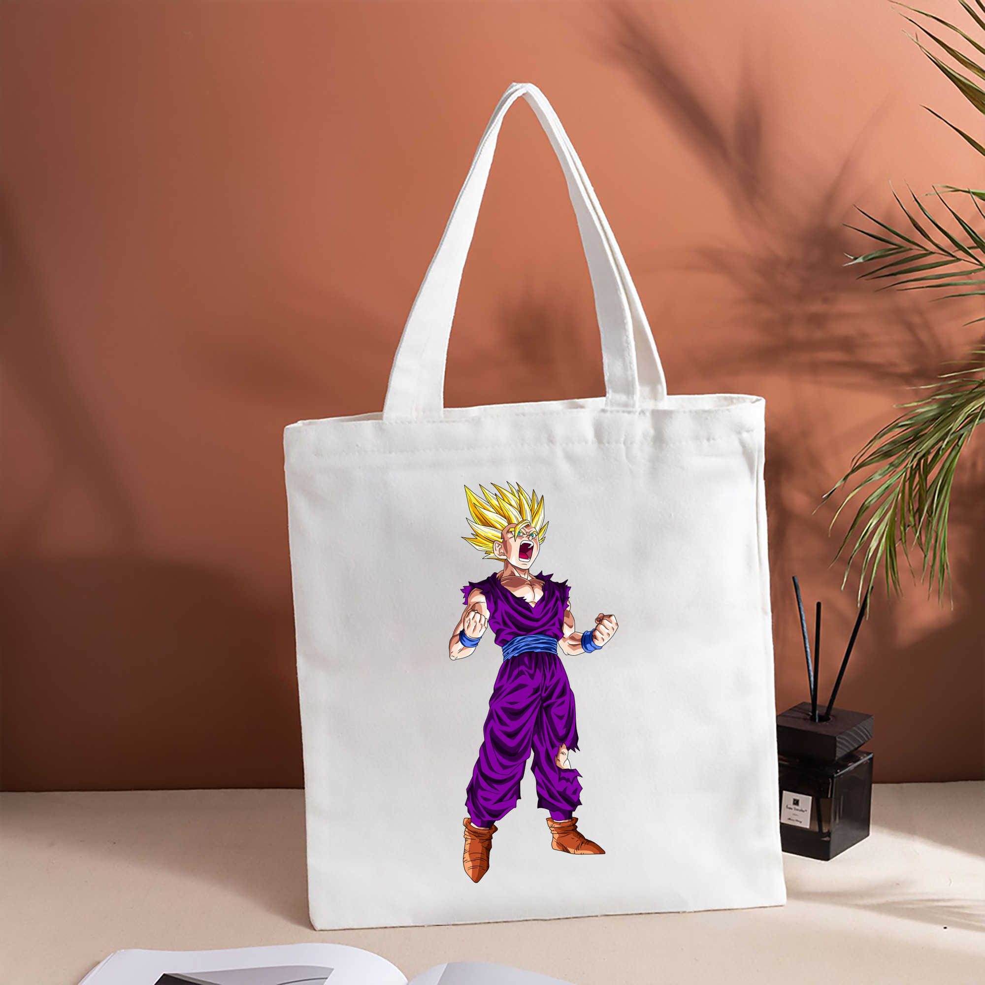 ドラゴンボール 孫 悟飯（そんごはん）DRAGON BALL Son Gohan 縦型キャンバス生地手提げバッグ　トートバッグ