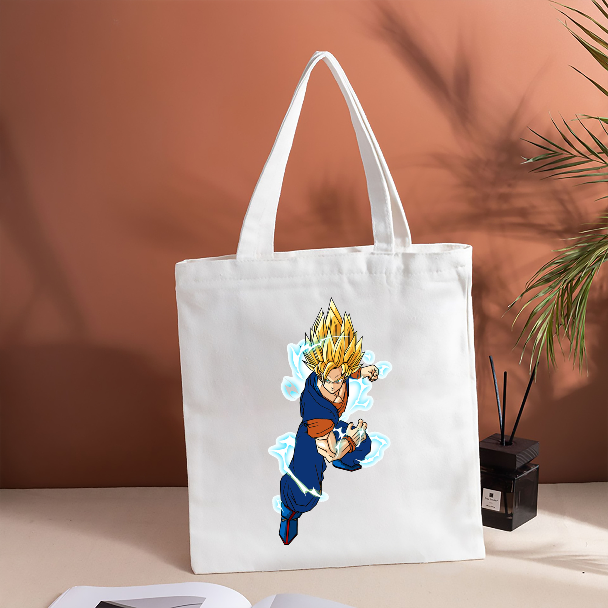 ドラゴンボール 孫 悟飯（そんごはん）DRAGON BALL Son Gohan 縦型キャンバス生地手提げバッグ　トートバッグ