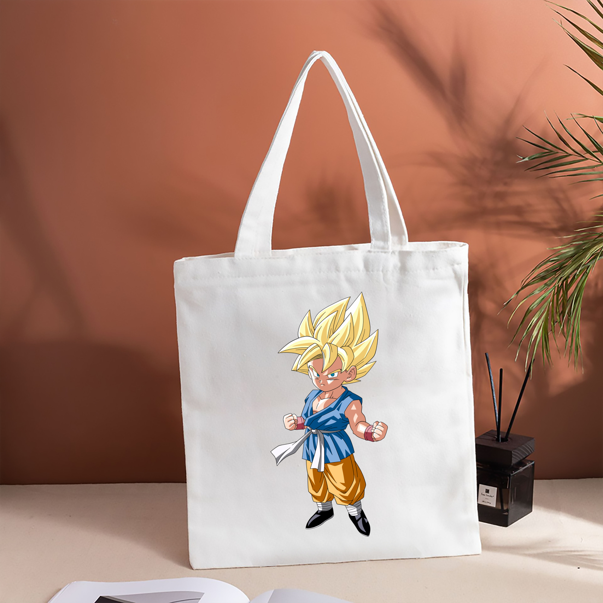 ドラゴンボール 孫 悟飯（そんごはん）DRAGON BALL Son Gohan 縦型キャンバス生地手提げバッグ　トートバッグ