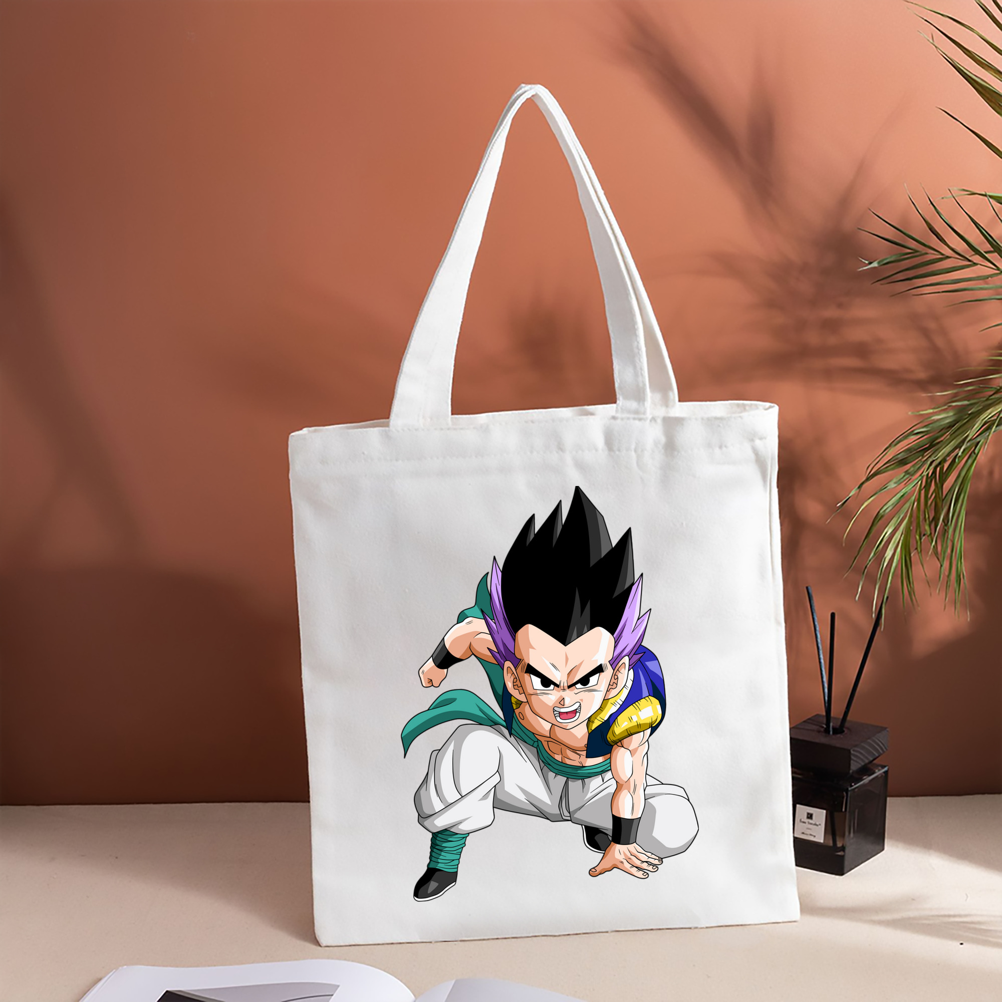 ドラゴンボール 孫 悟飯（そんごはん）DRAGON BALL Son Gohan 縦型キャンバス生地手提げバッグ　トートバッグ