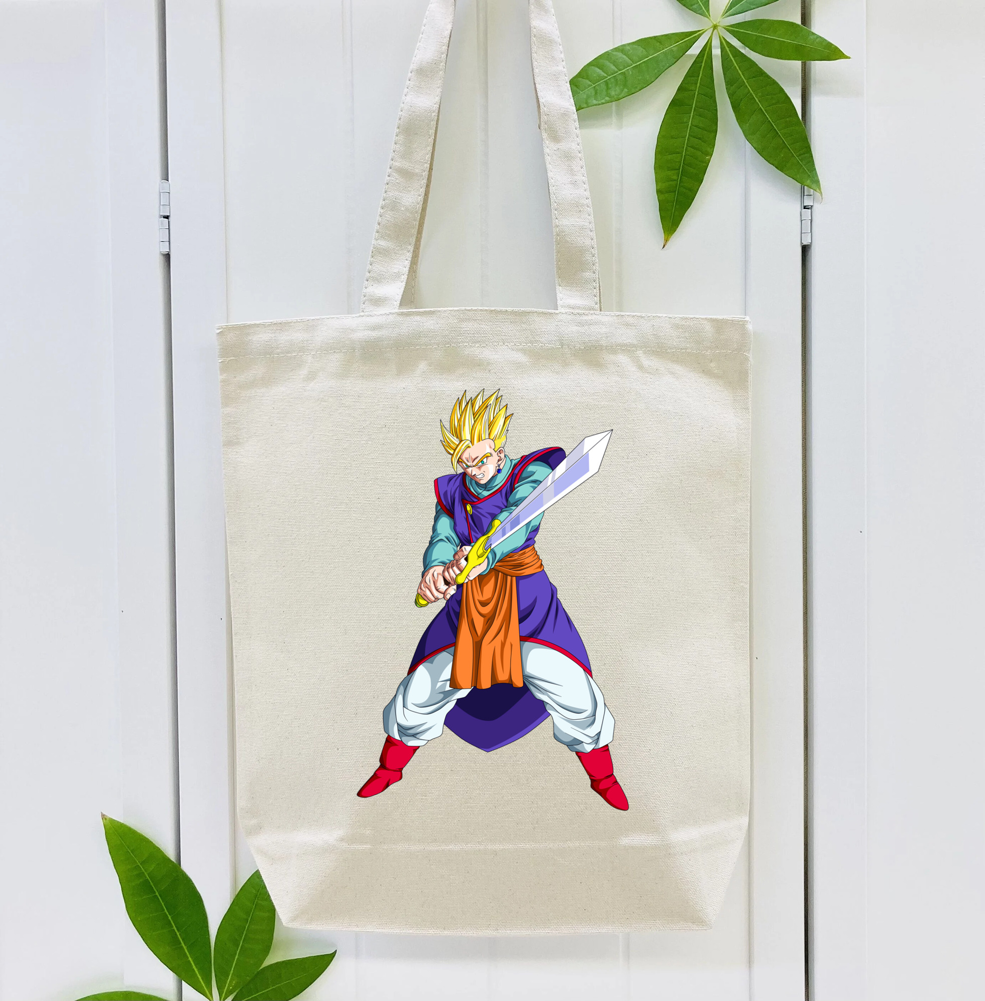 ドラゴンボール 孫 悟飯（そんごはん）DRAGON BALL Son Gohan 縦型キャンバス生地手提げバッグ　トートバッグ