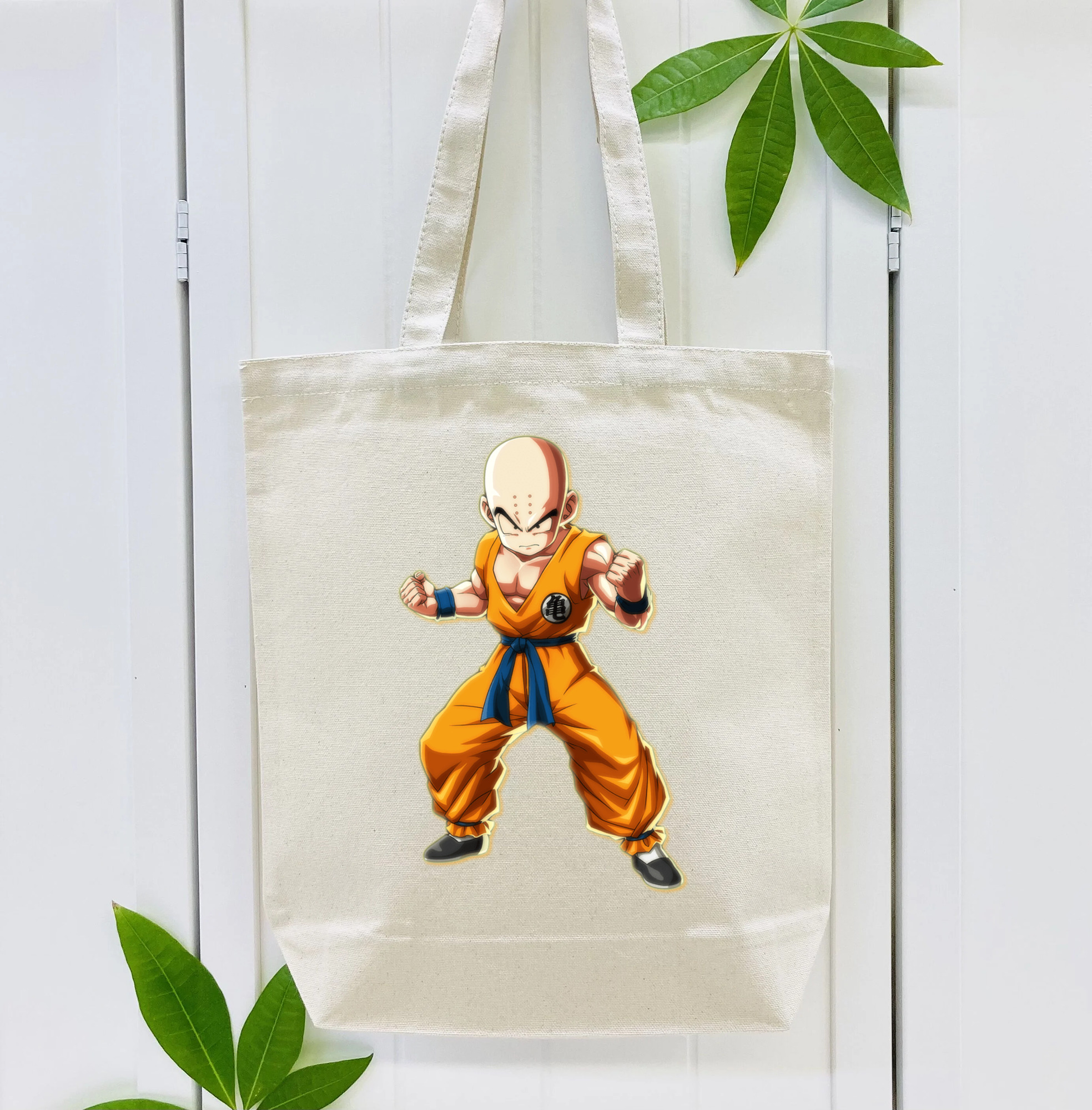 ドラゴンボール クリリン DRAGON BALL krillin 縦型キャンバス生地手提げバッグ　トートバッグ