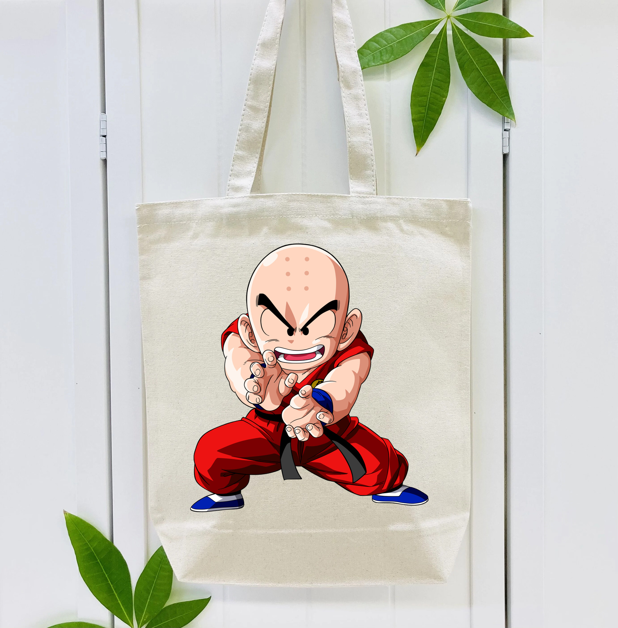 ドラゴンボール クリリン DRAGON BALL krillin 縦型キャンバス生地手提げバッグ　トートバッグ