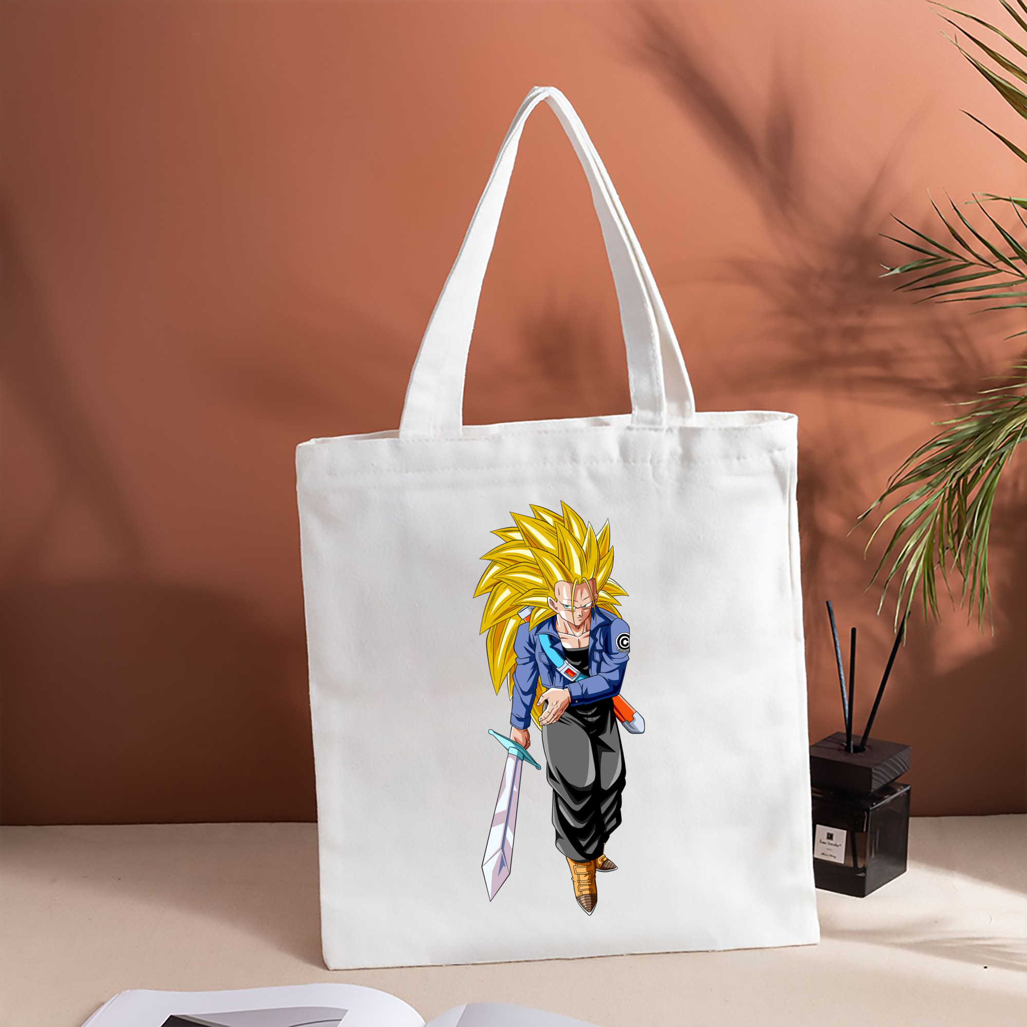 ドラゴンボール トランクス（Torankusu）DRAGON BALL Trunks 縦型キャンバス生地手提げバッグ　トートバッグ