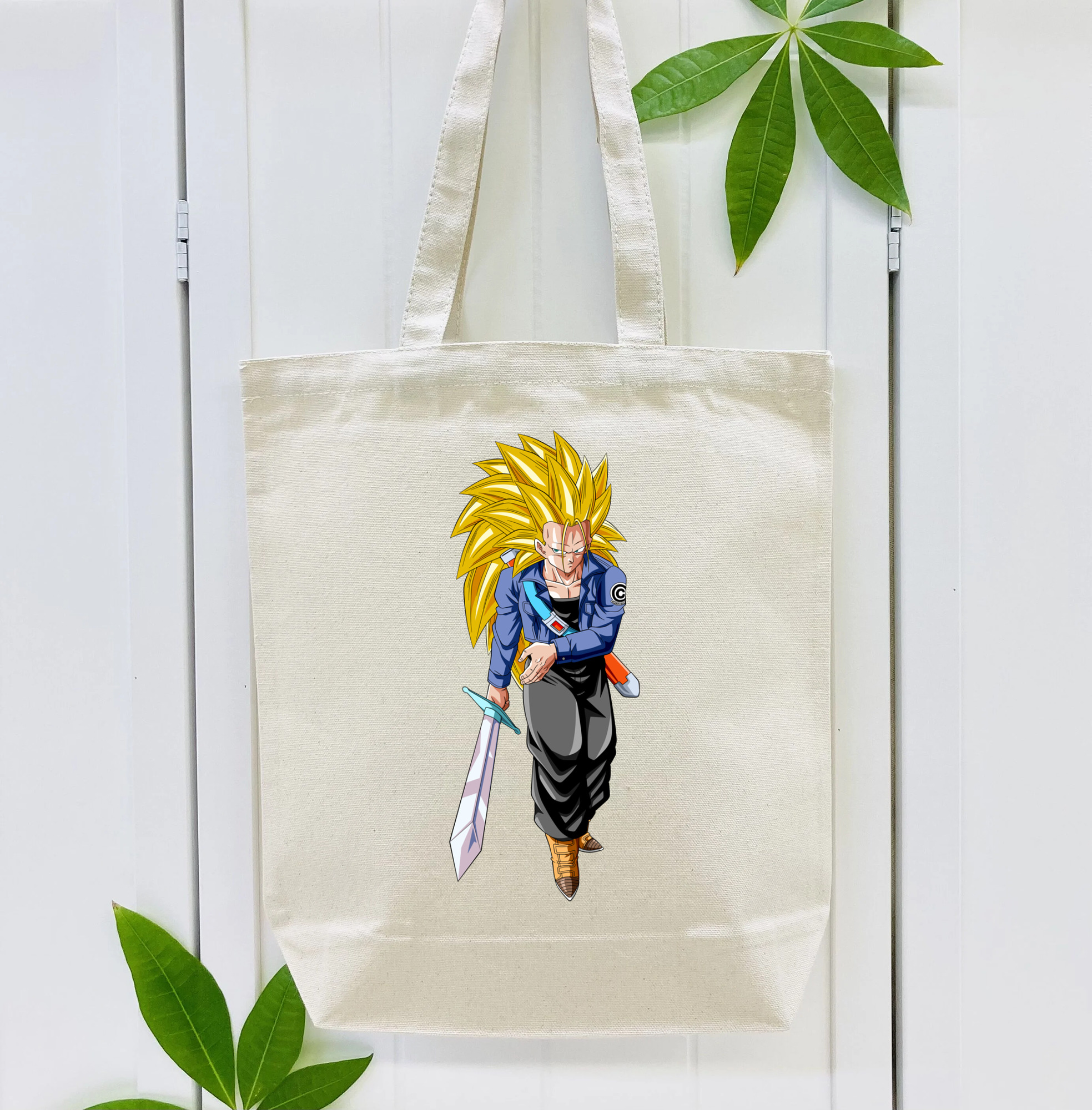 ドラゴンボール トランクス（Torankusu）DRAGON BALL Trunks 縦型キャンバス生地手提げバッグ　トートバッグ