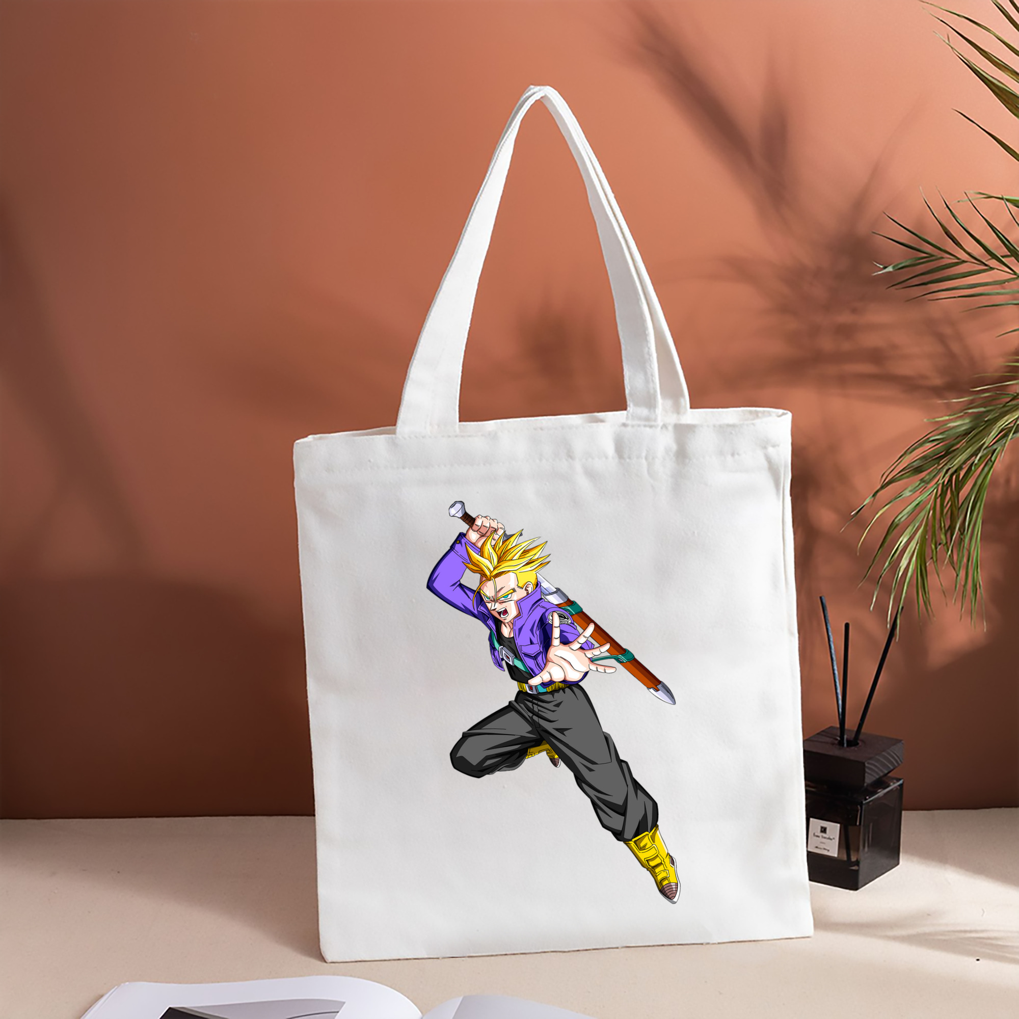 ドラゴンボール トランクス（Torankusu）DRAGON BALL Trunks 縦型キャンバス生地手提げバッグ　トートバッグ