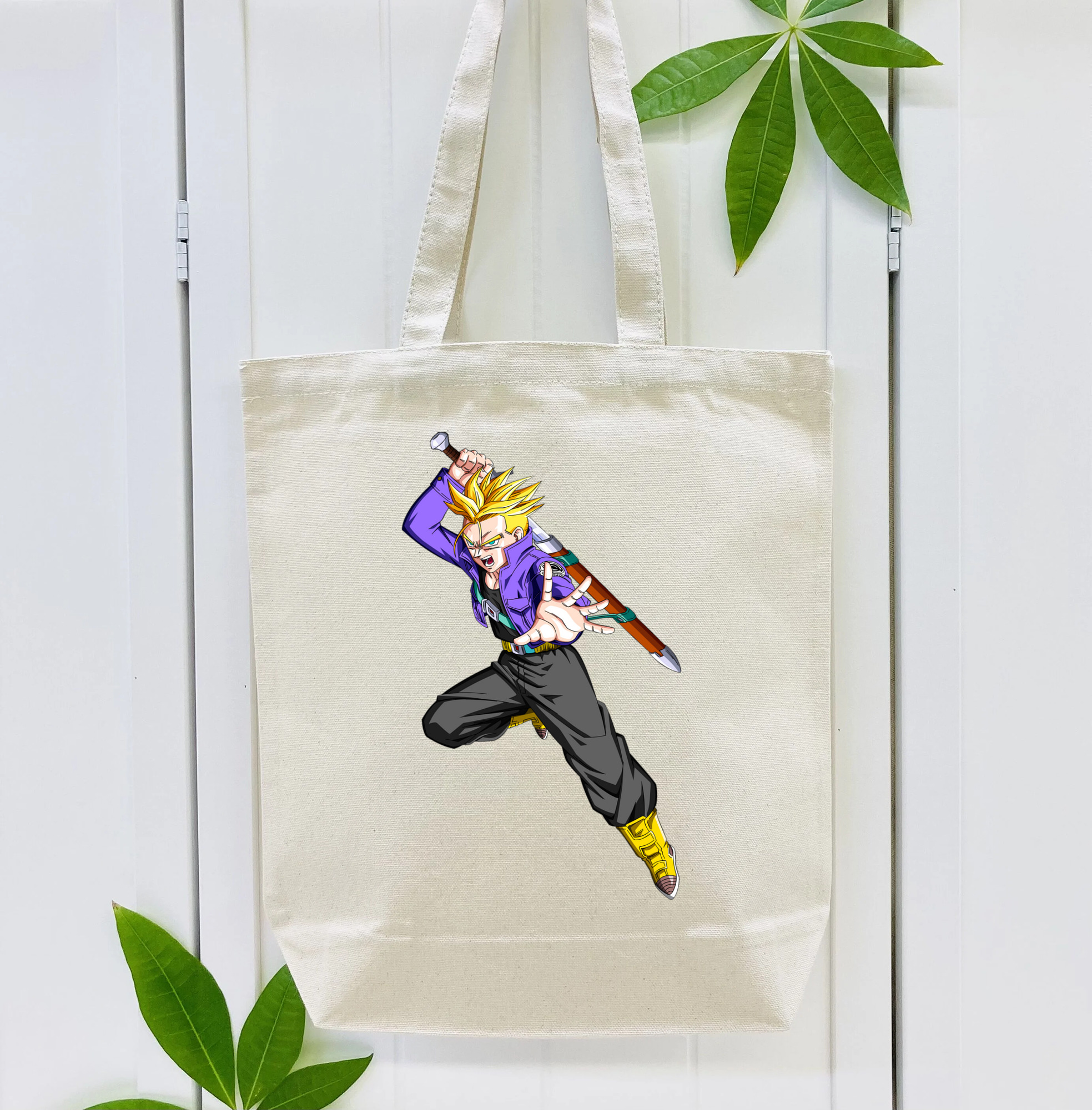ドラゴンボール トランクス（Torankusu）DRAGON BALL Trunks 縦型キャンバス生地手提げバッグ　トートバッグ
