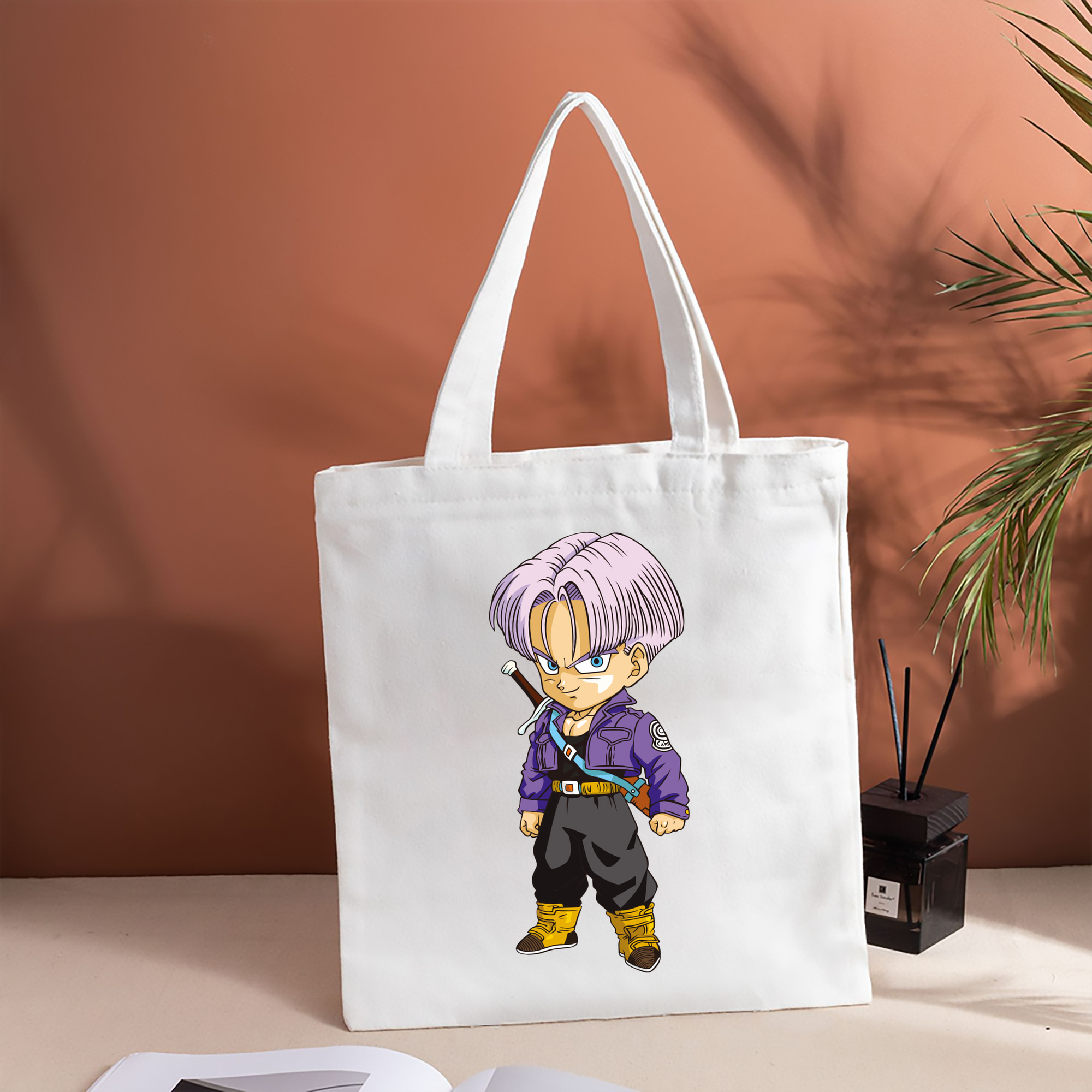 ドラゴンボール トランクス（Torankusu）DRAGON BALL Trunks 縦型キャンバス生地手提げバッグ　トートバッグ