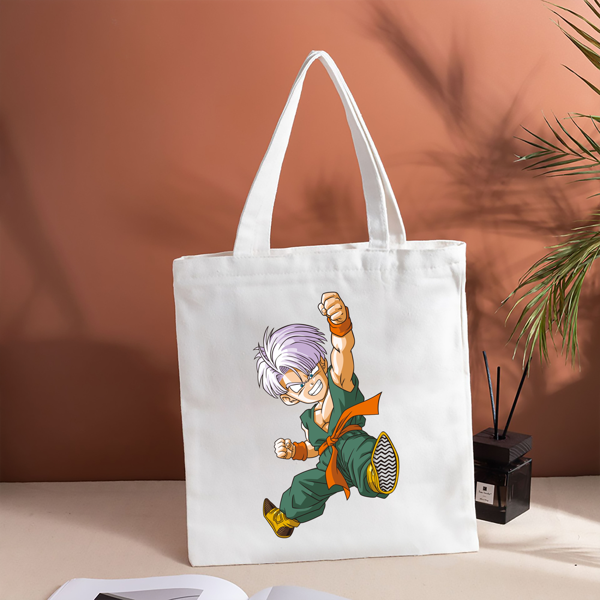 ドラゴンボール トランクス（Torankusu）DRAGON BALL Trunks 縦型キャンバス生地手提げバッグ　トートバッグ