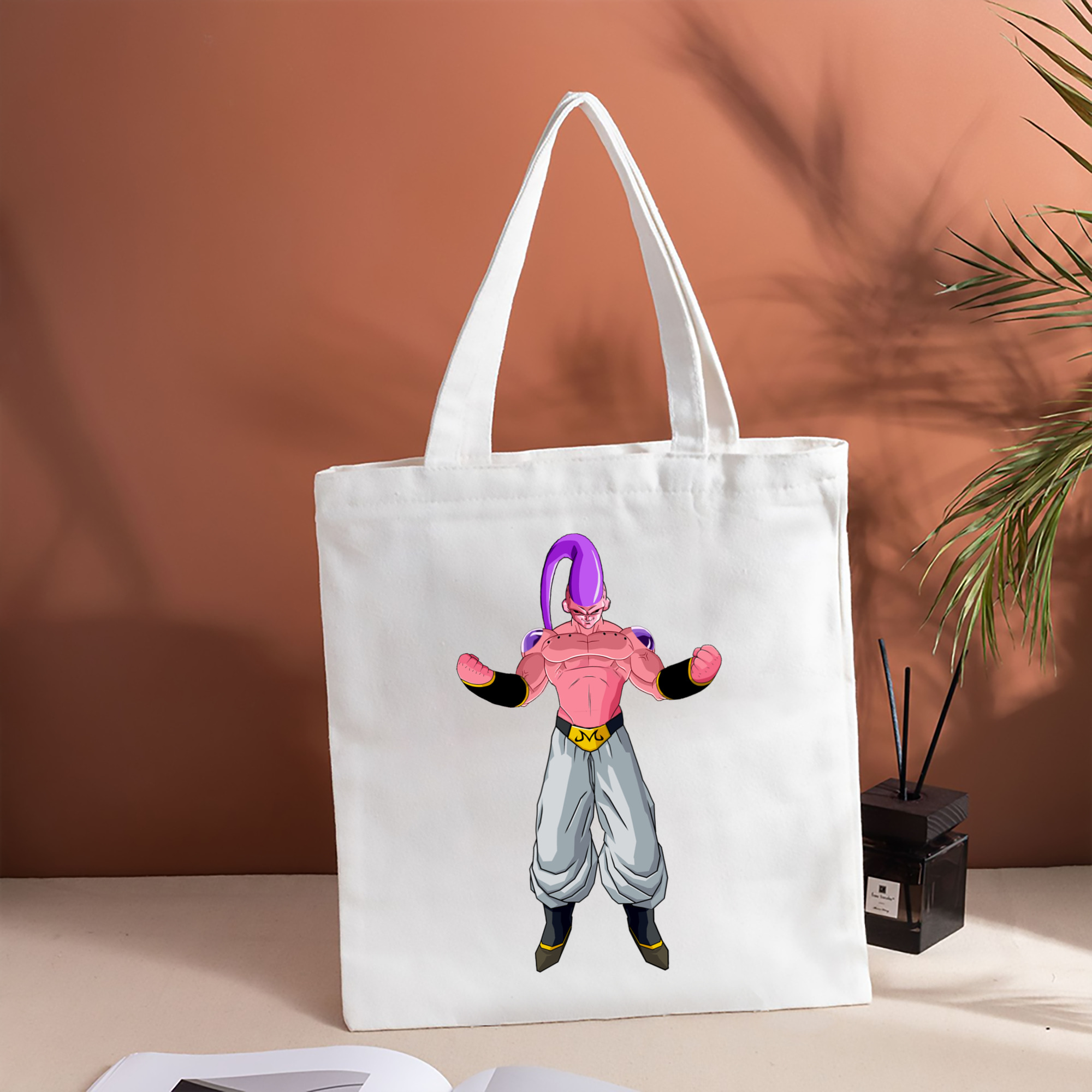 ドラゴンボール 魔人ブウ DRAGON BALL Majin Buu 縦型キャンバス生地手提げバッグ　トートバッグ