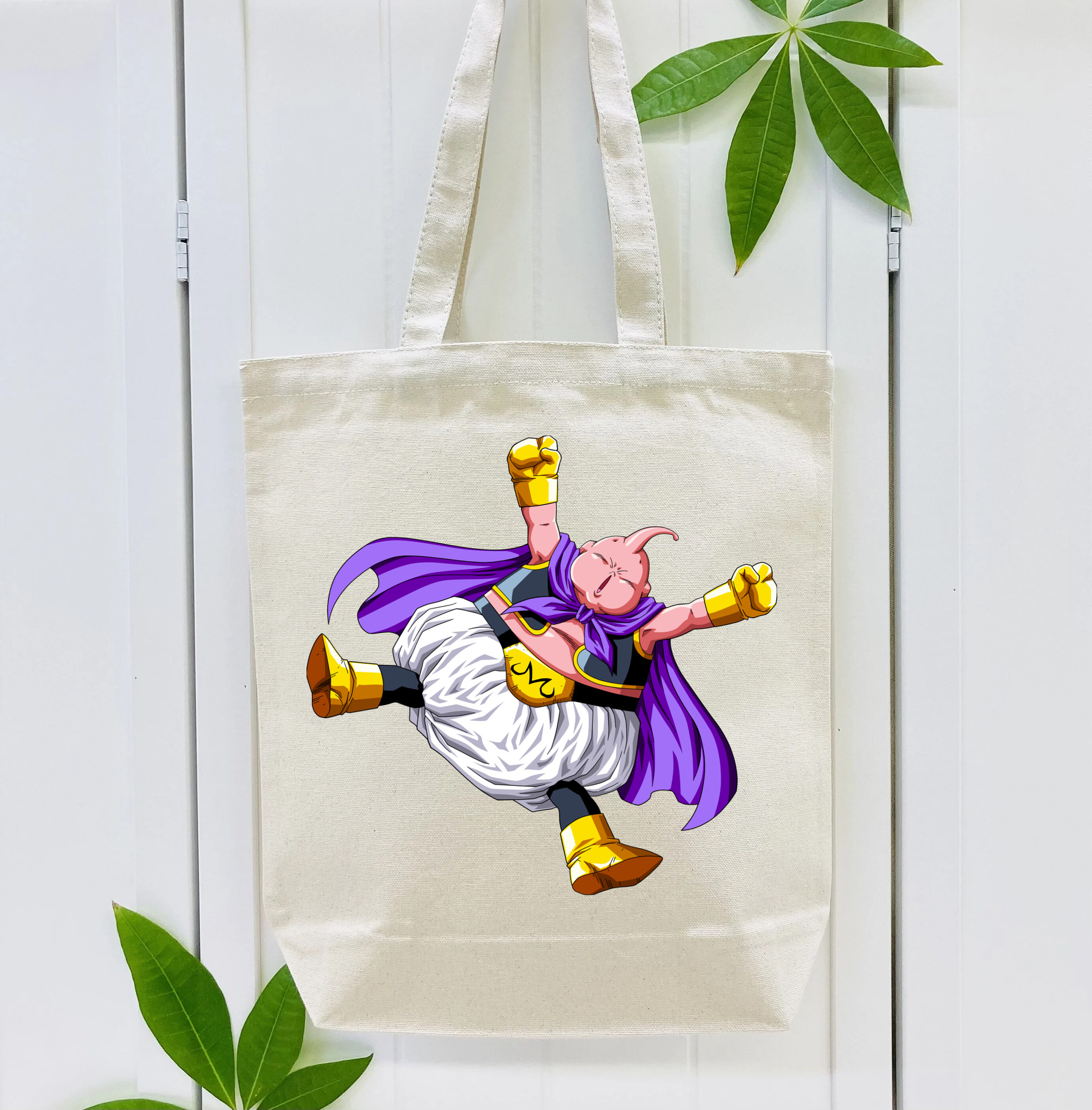 ドラゴンボール 魔人ブウ DRAGON BALL Majin Buu 縦型キャンバス生地手提げバッグ　トートバッグ