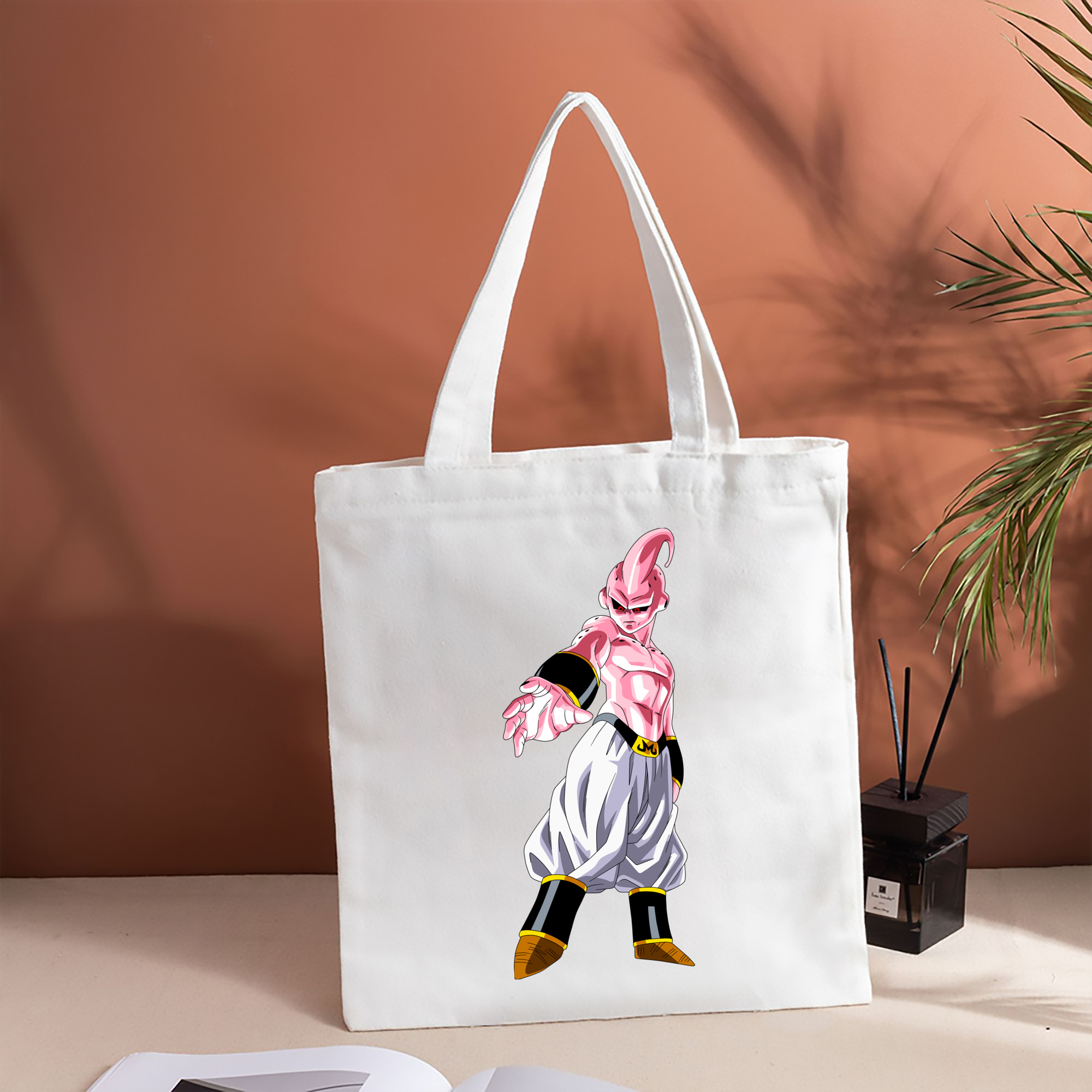 ドラゴンボール 魔人ブウ DRAGON BALL Majin Buu 縦型キャンバス生地手提げバッグ　トートバッグ