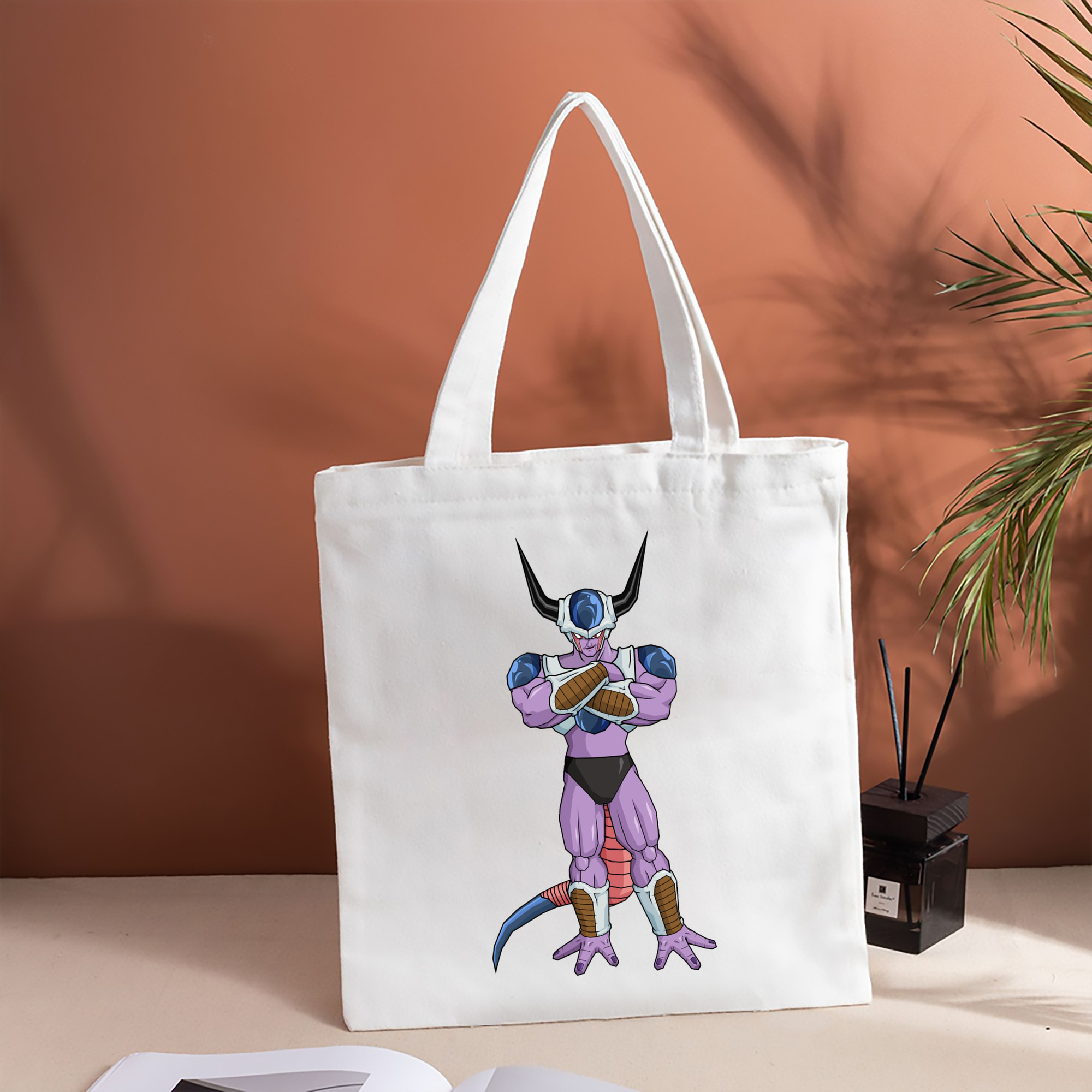 ドラゴンボール フリーザ DRAGON BALL Frieza 縦型キャンバス生地手提げバッグ　トートバッグ