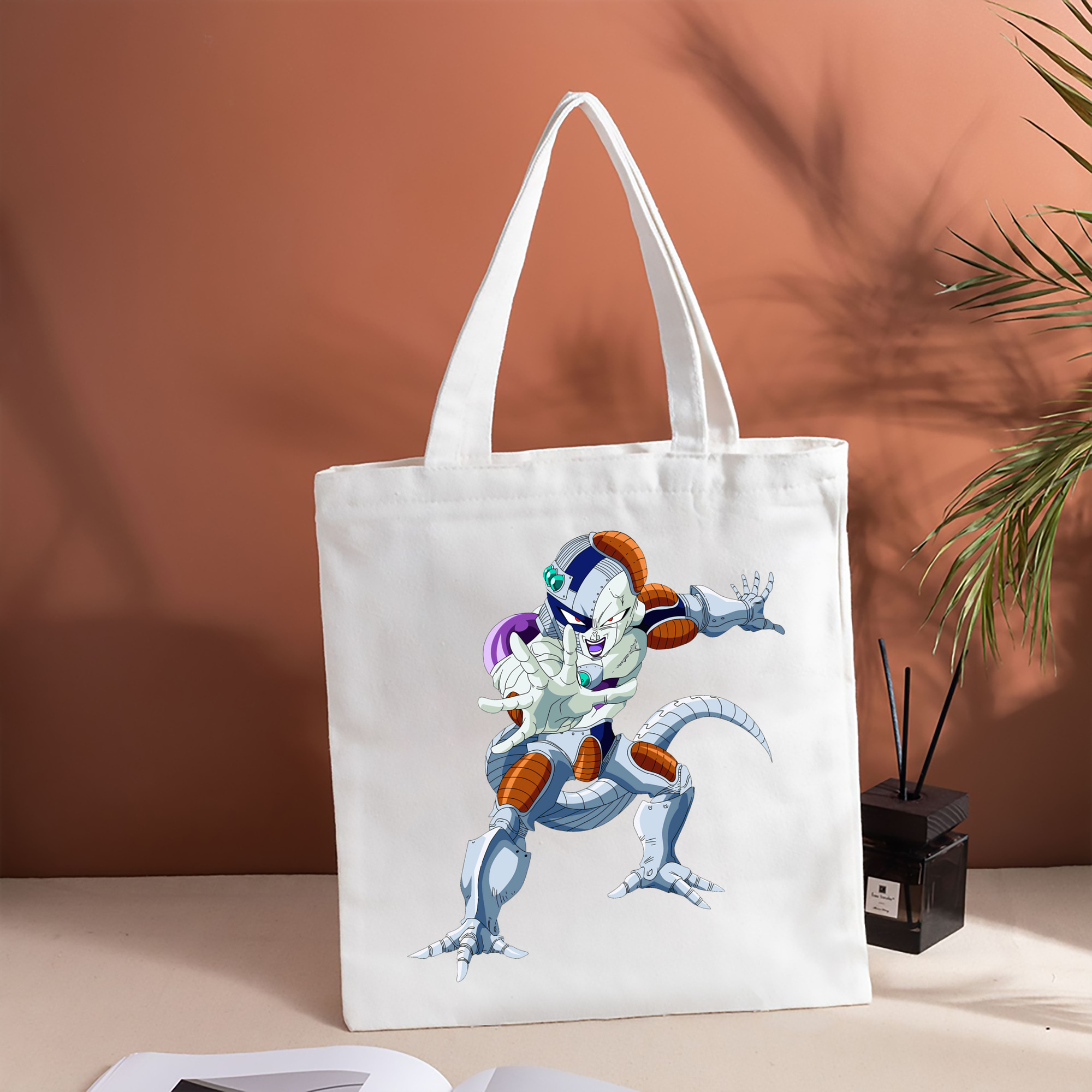ドラゴンボール フリーザ DRAGON BALL Frieza 縦型キャンバス生地手提げバッグ　トートバッグ