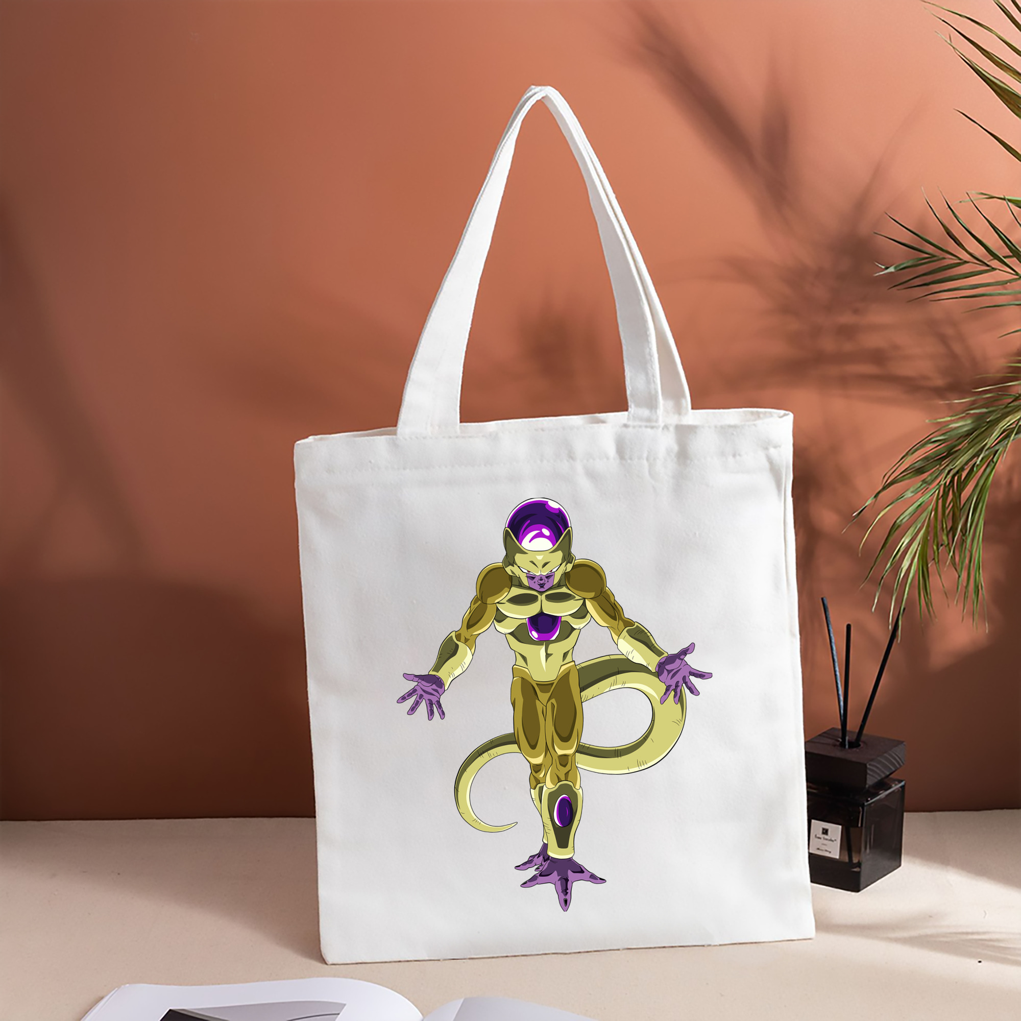 ドラゴンボール フリーザ DRAGON BALL Frieza 縦型キャンバス生地手提げバッグ　トートバッグ