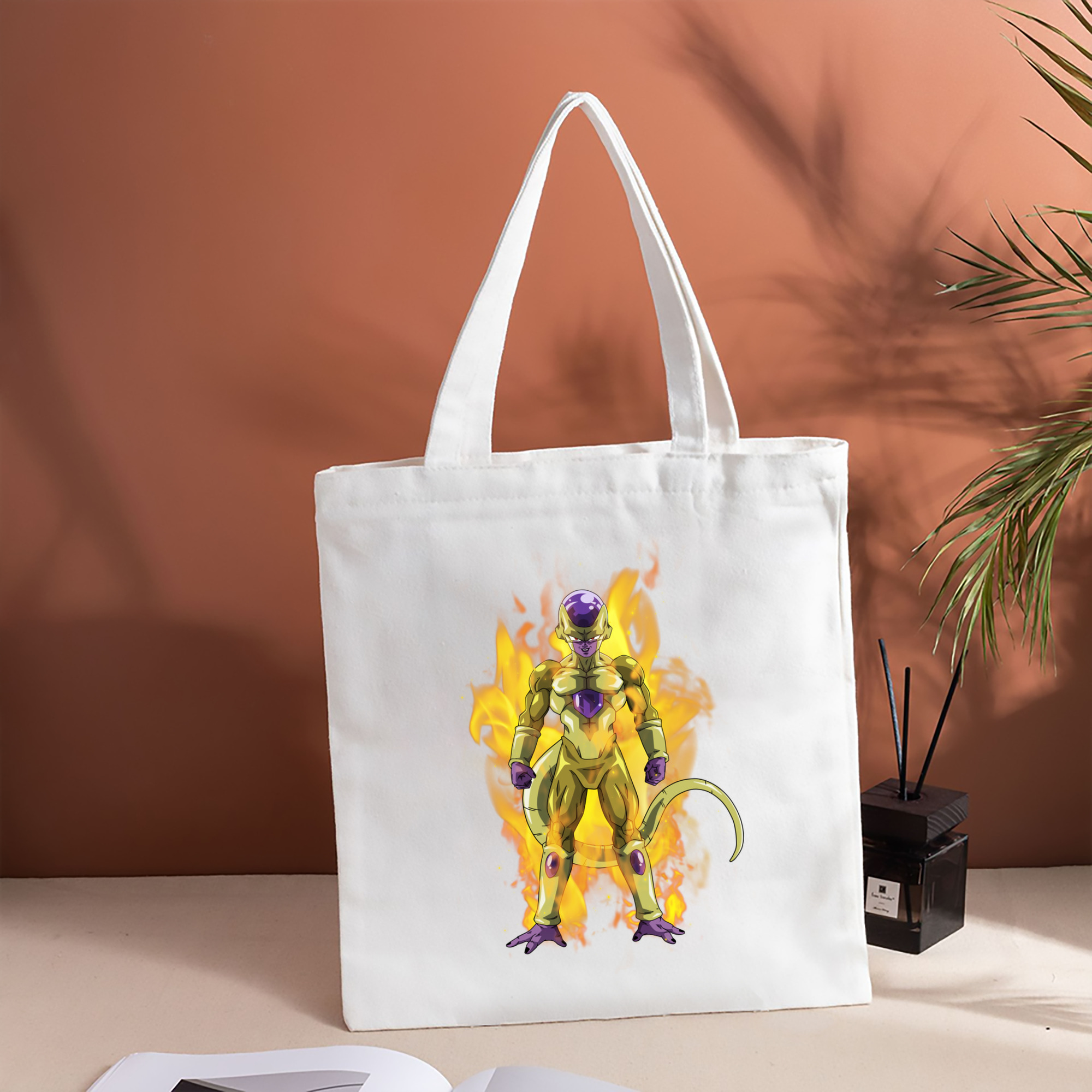 ドラゴンボール フリーザ DRAGON BALL Frieza 縦型キャンバス生地手提げバッグ　トートバッグ