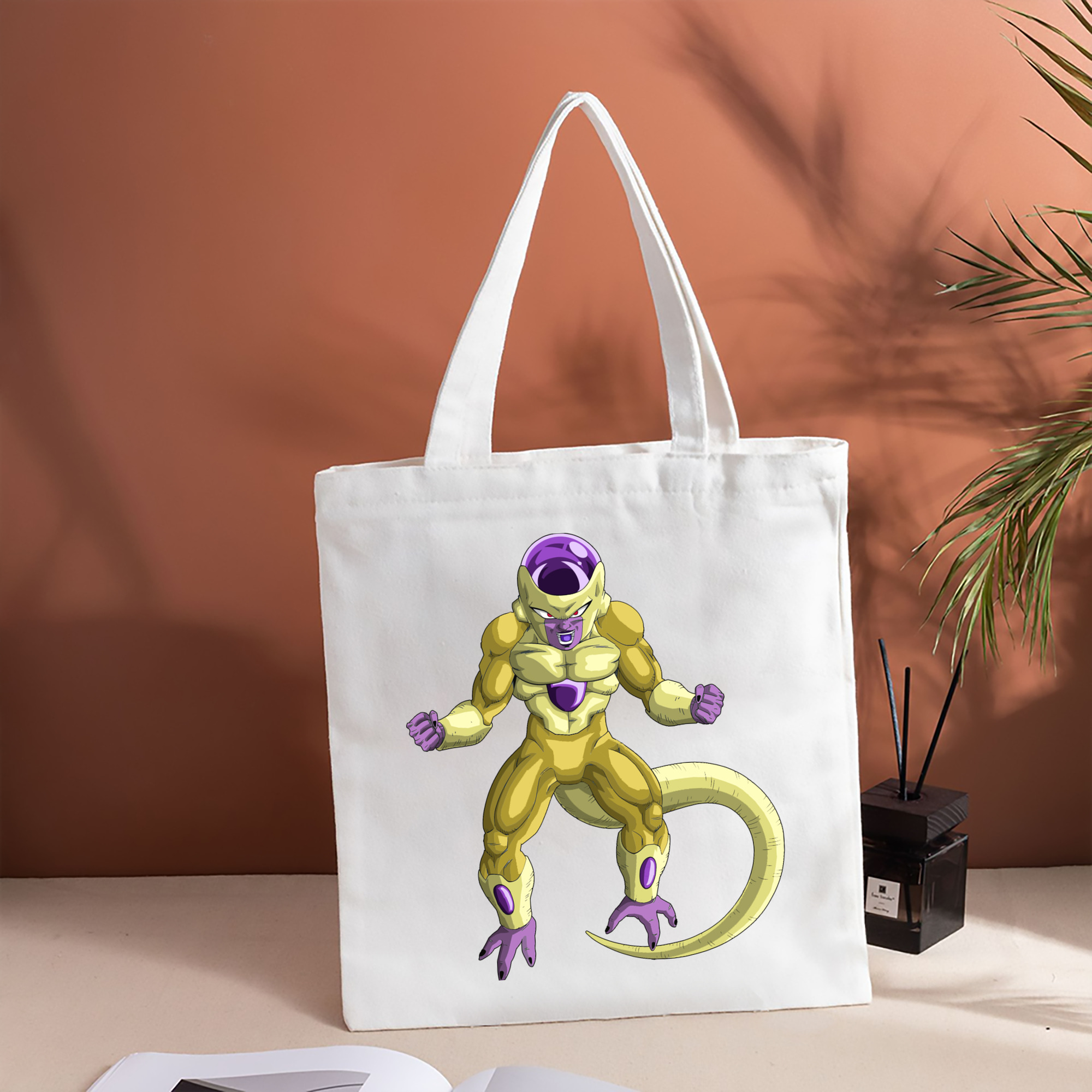 ドラゴンボール フリーザ DRAGON BALL Frieza 縦型キャンバス生地手提げバッグ　トートバッグ