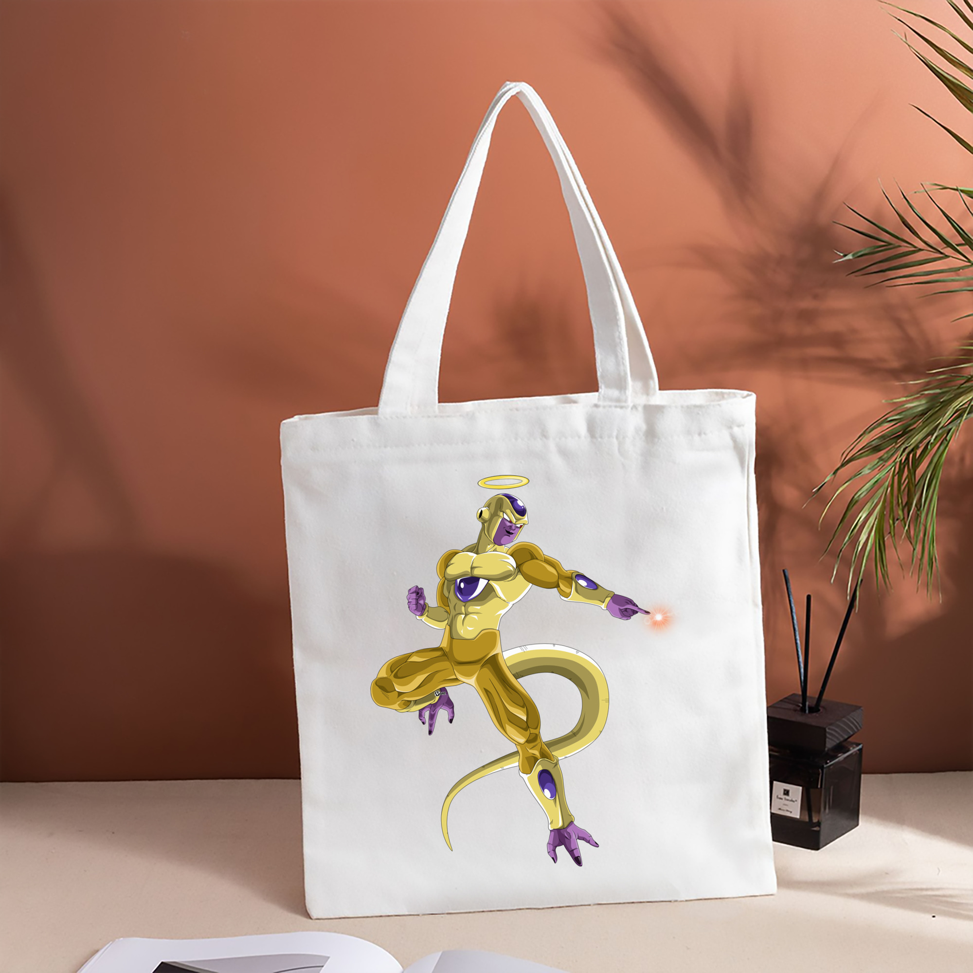 ドラゴンボール フリーザ DRAGON BALL Frieza 縦型キャンバス生地手提げバッグ　トートバッグ