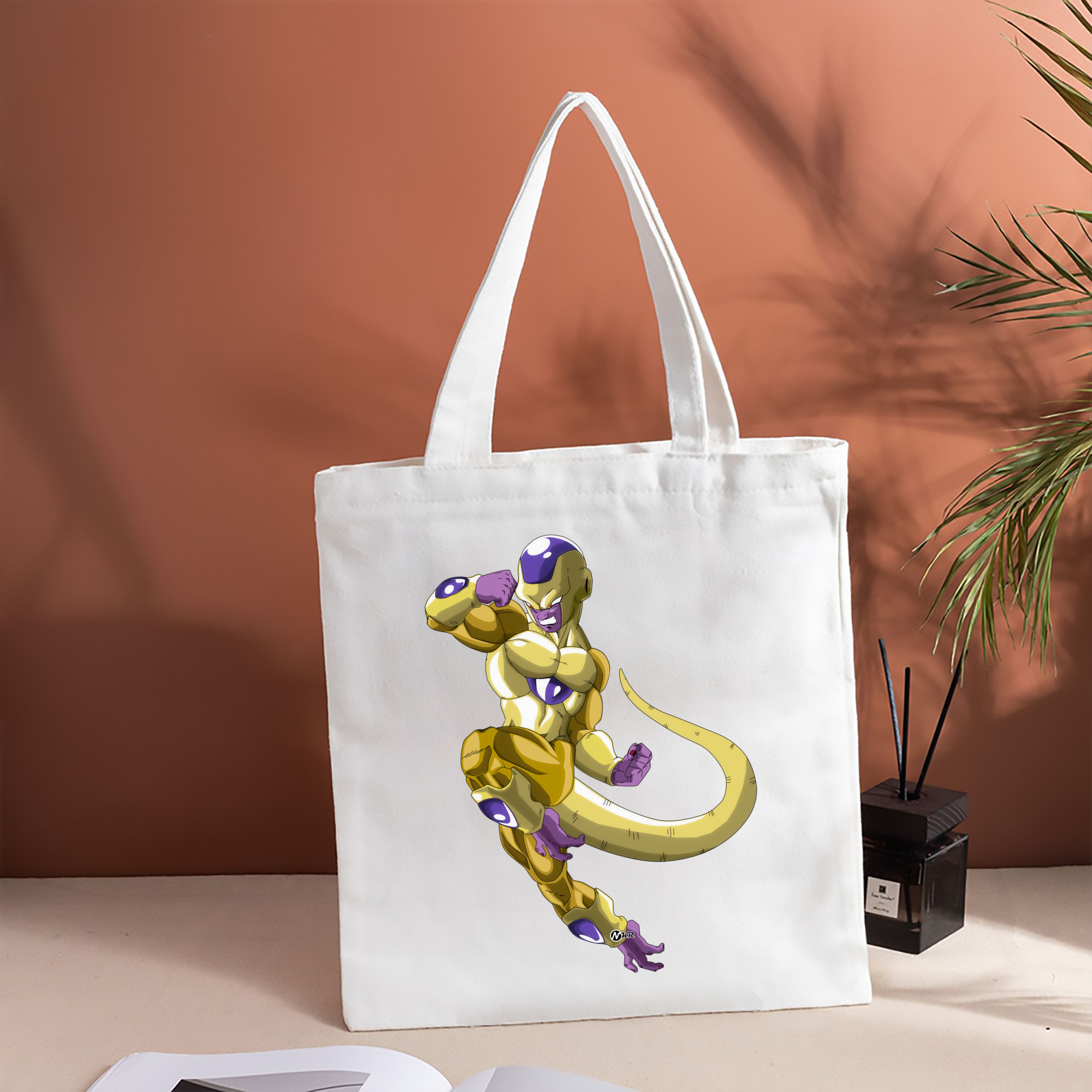 ドラゴンボール フリーザ DRAGON BALL Frieza 縦型キャンバス生地手提げバッグ　トートバッグ