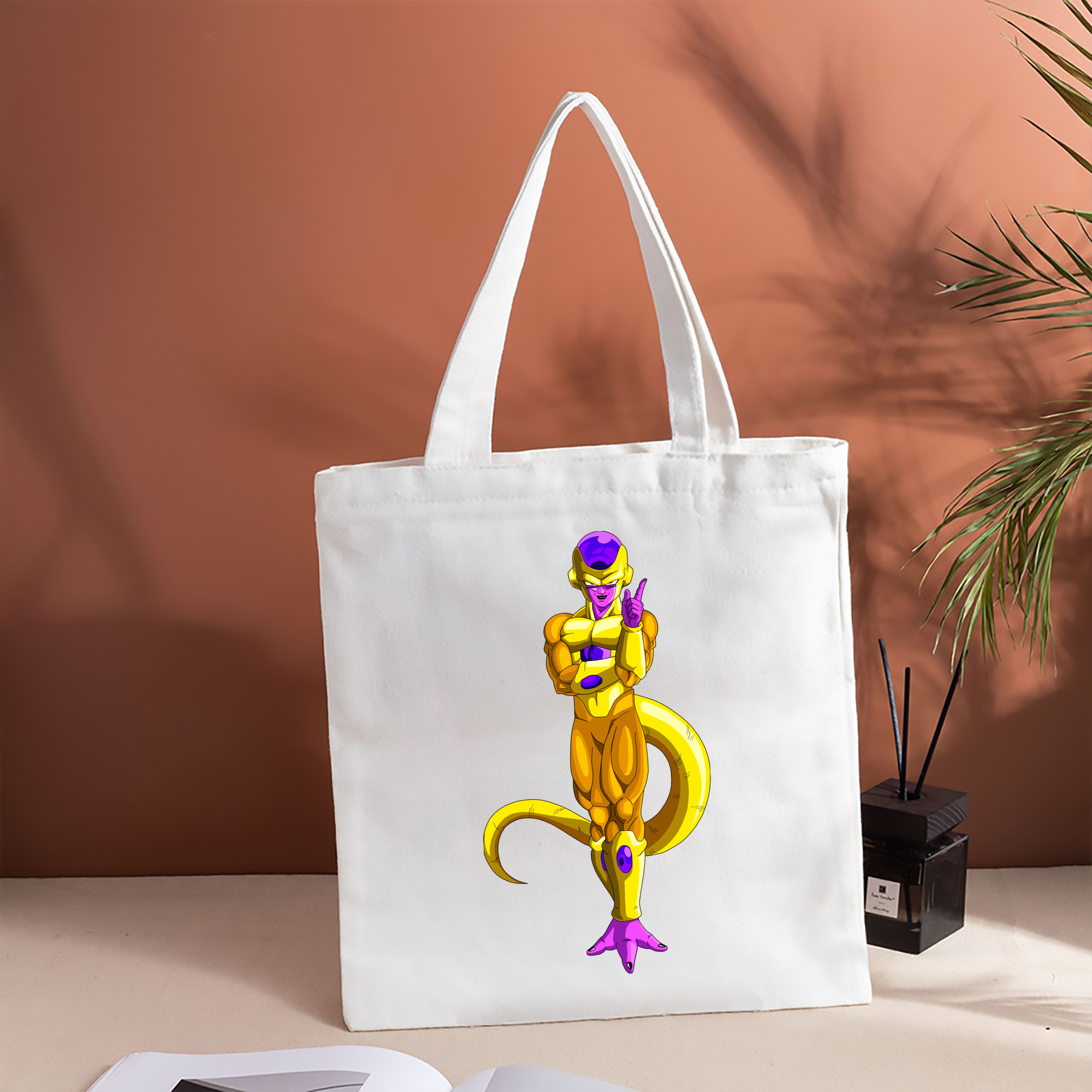 ドラゴンボール フリーザ DRAGON BALL Frieza 縦型キャンバス生地手提げバッグ　トートバッグ