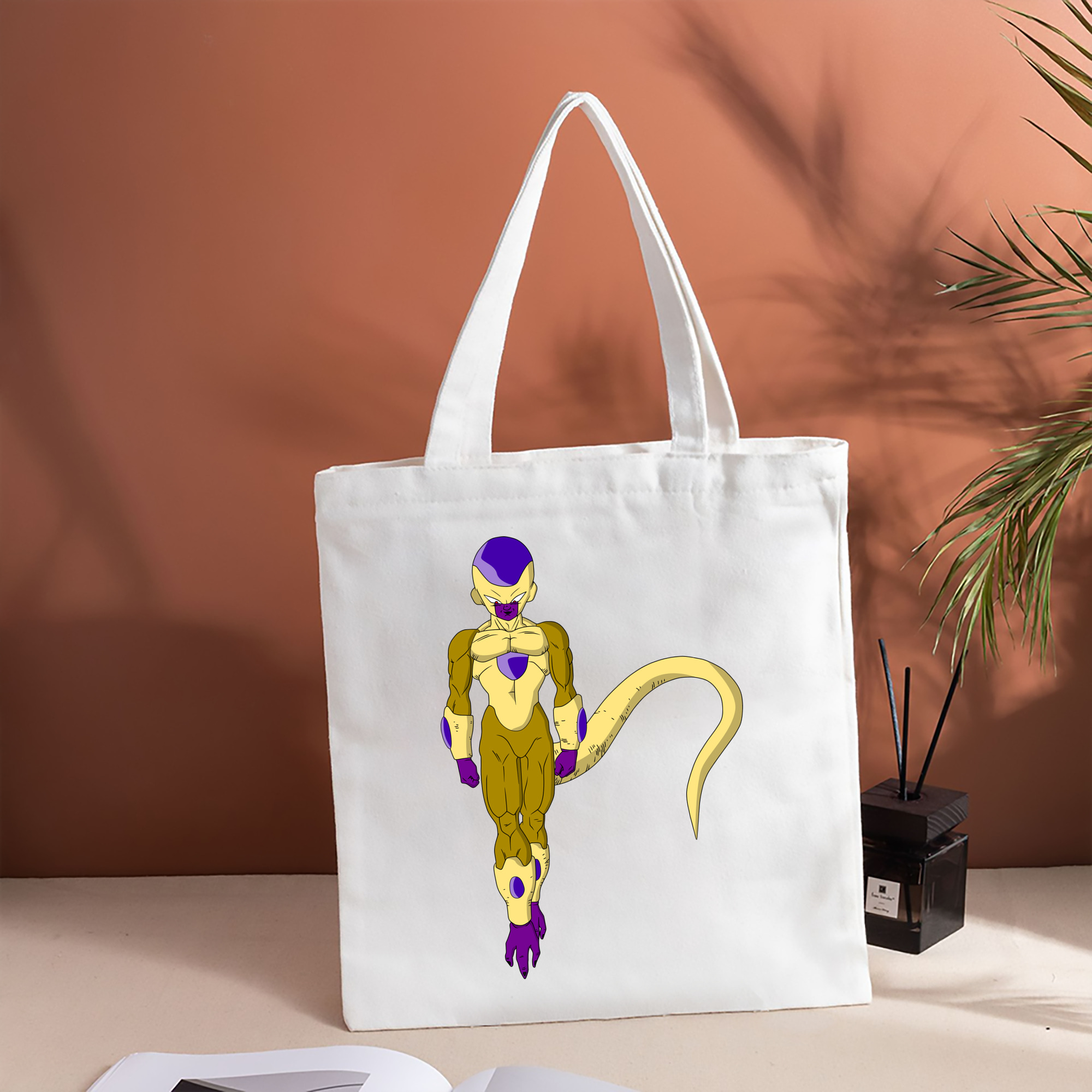 ドラゴンボール フリーザ DRAGON BALL Frieza 縦型キャンバス生地手提げバッグ　トートバッグ