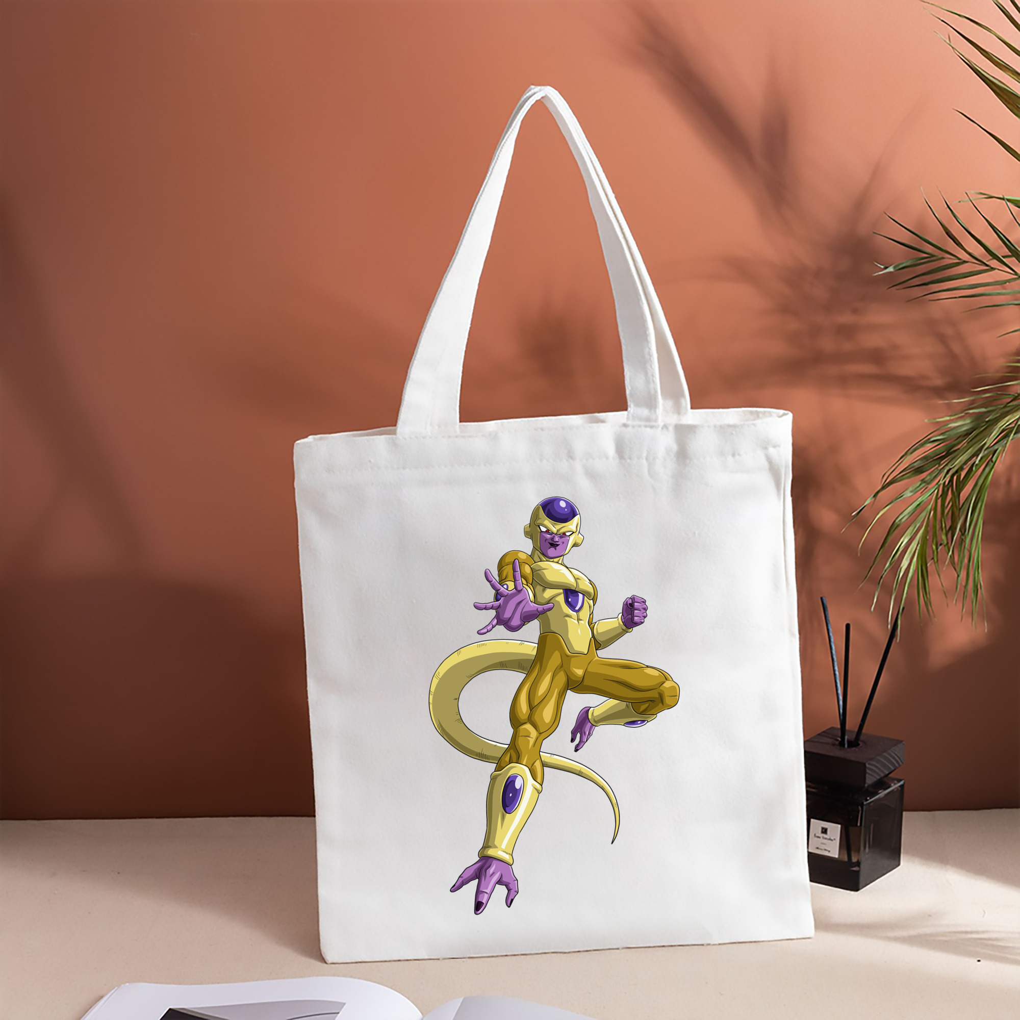 ドラゴンボール フリーザ DRAGON BALL Frieza 縦型キャンバス生地手提げバッグ　トートバッグ