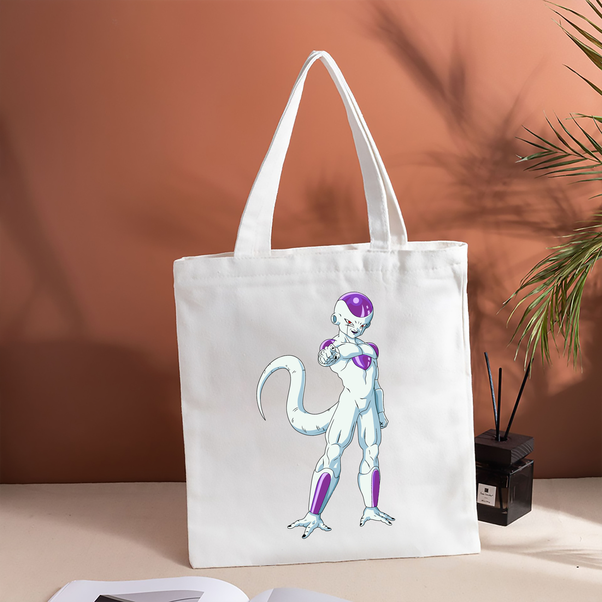 ドラゴンボール フリーザ DRAGON BALL Frieza 縦型キャンバス生地手提げバッグ　トートバッグ