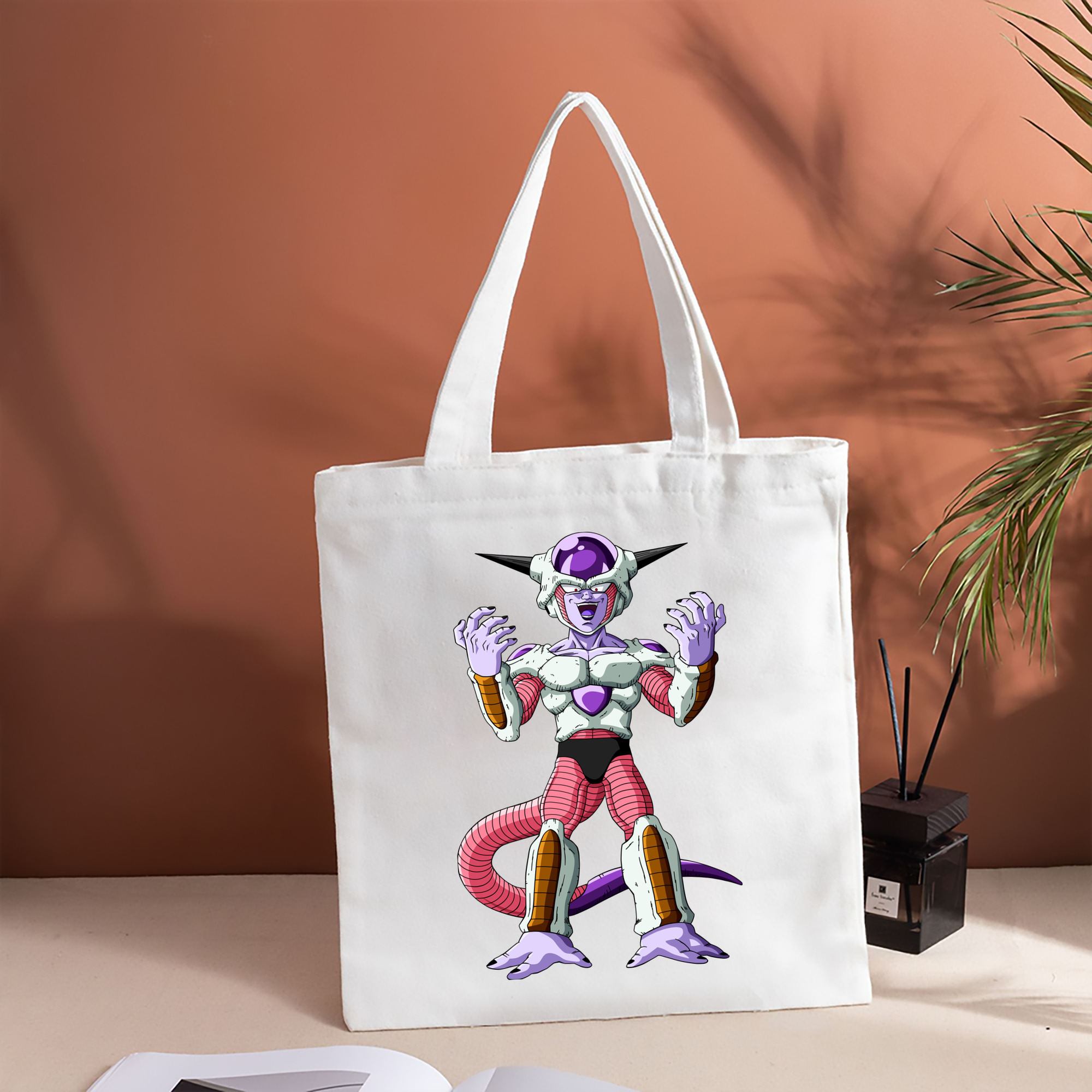 ドラゴンボール フリーザ DRAGON BALL Frieza 縦型キャンバス生地手提げバッグ　トートバッグ
