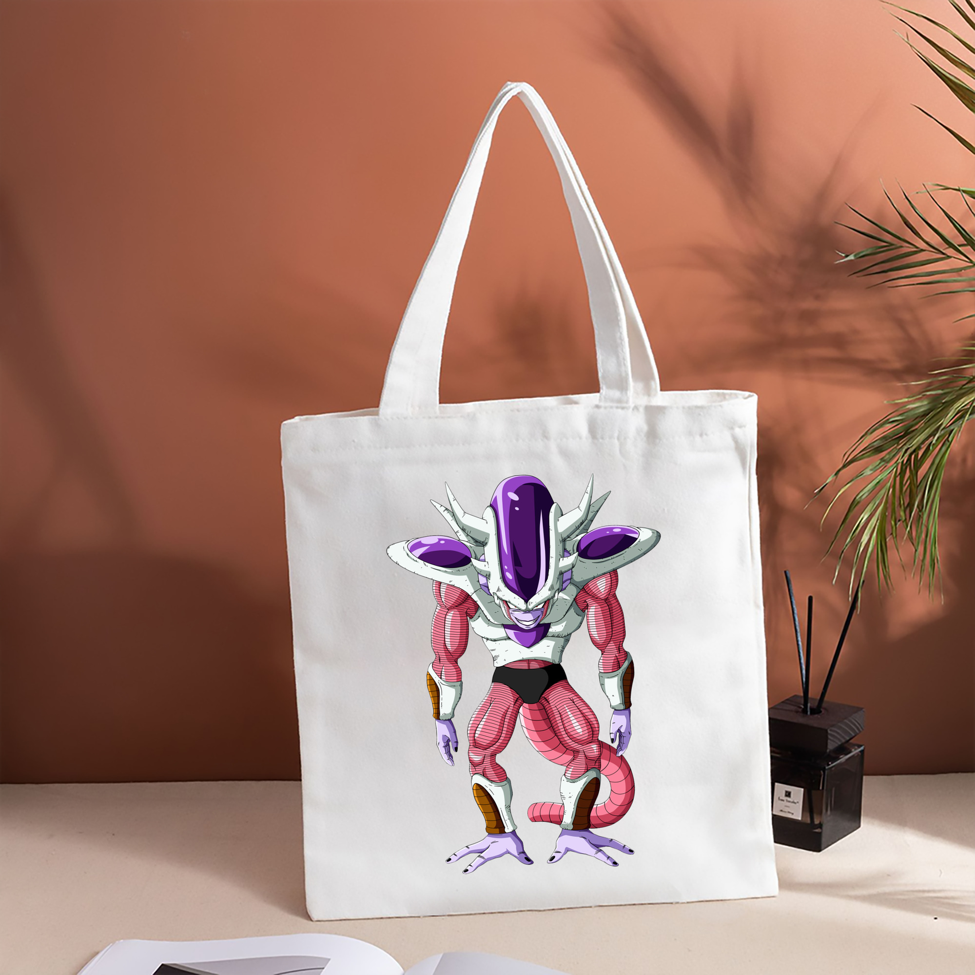 ドラゴンボール フリーザ DRAGON BALL Frieza 縦型キャンバス生地手提げバッグ　トートバッグ
