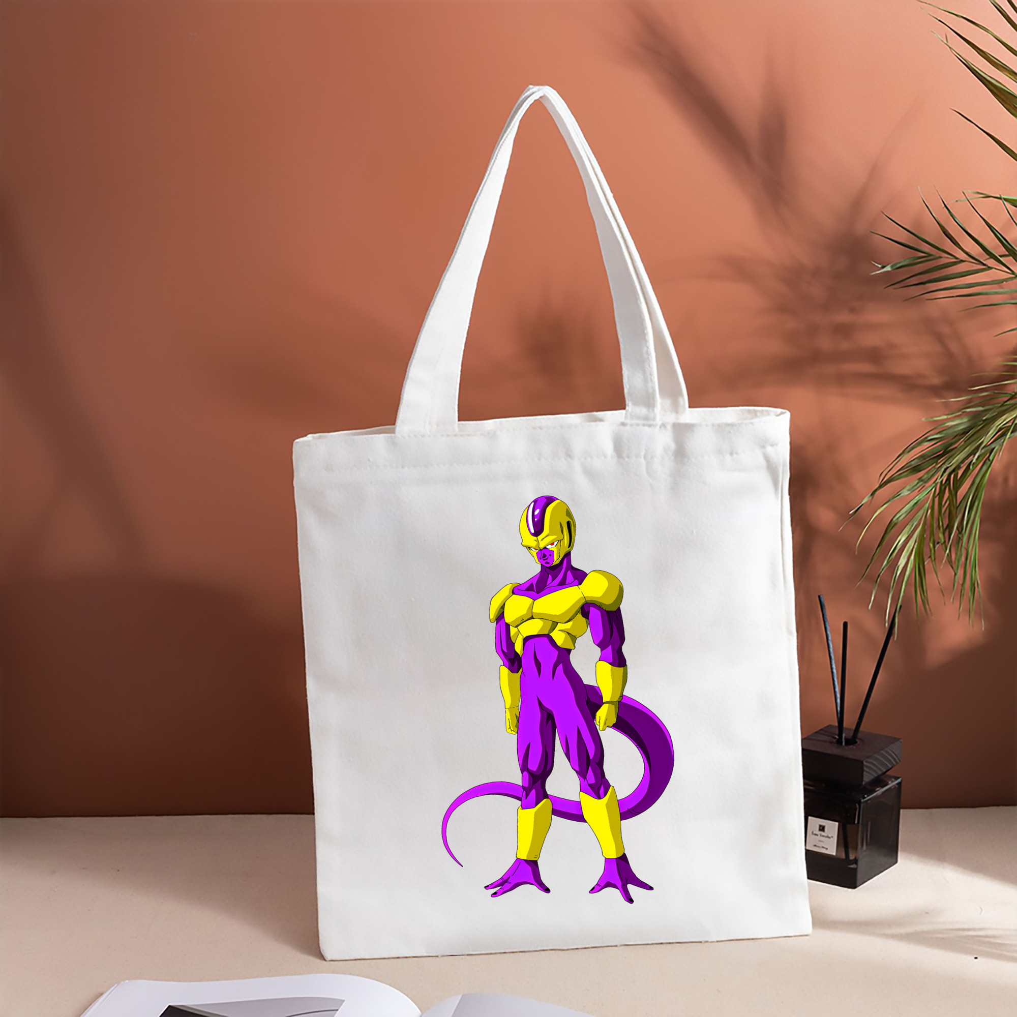 ドラゴンボール フリーザ DRAGON BALL Frieza 縦型キャンバス生地手提げバッグ　トートバッグ
