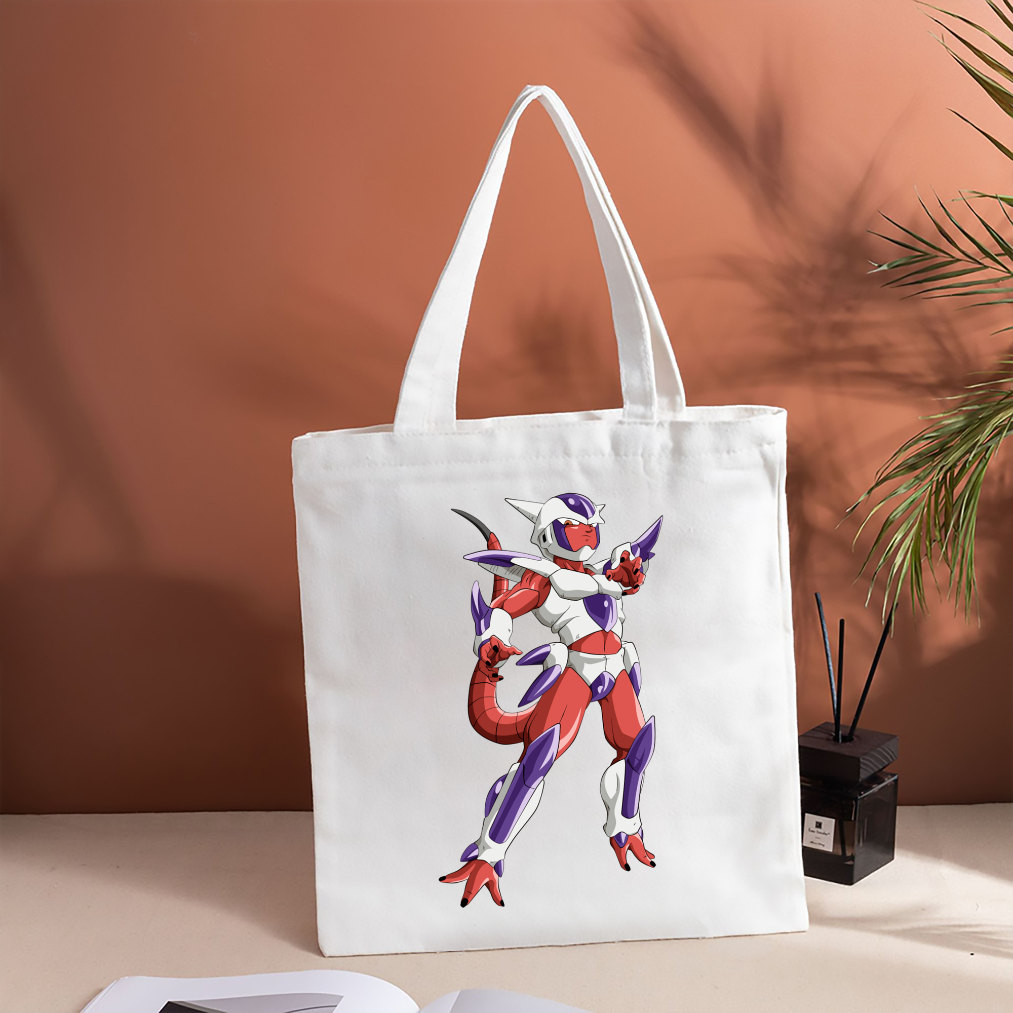 ドラゴンボール フリーザ DRAGON BALL Frieza 縦型キャンバス生地手提げバッグ　トートバッグ