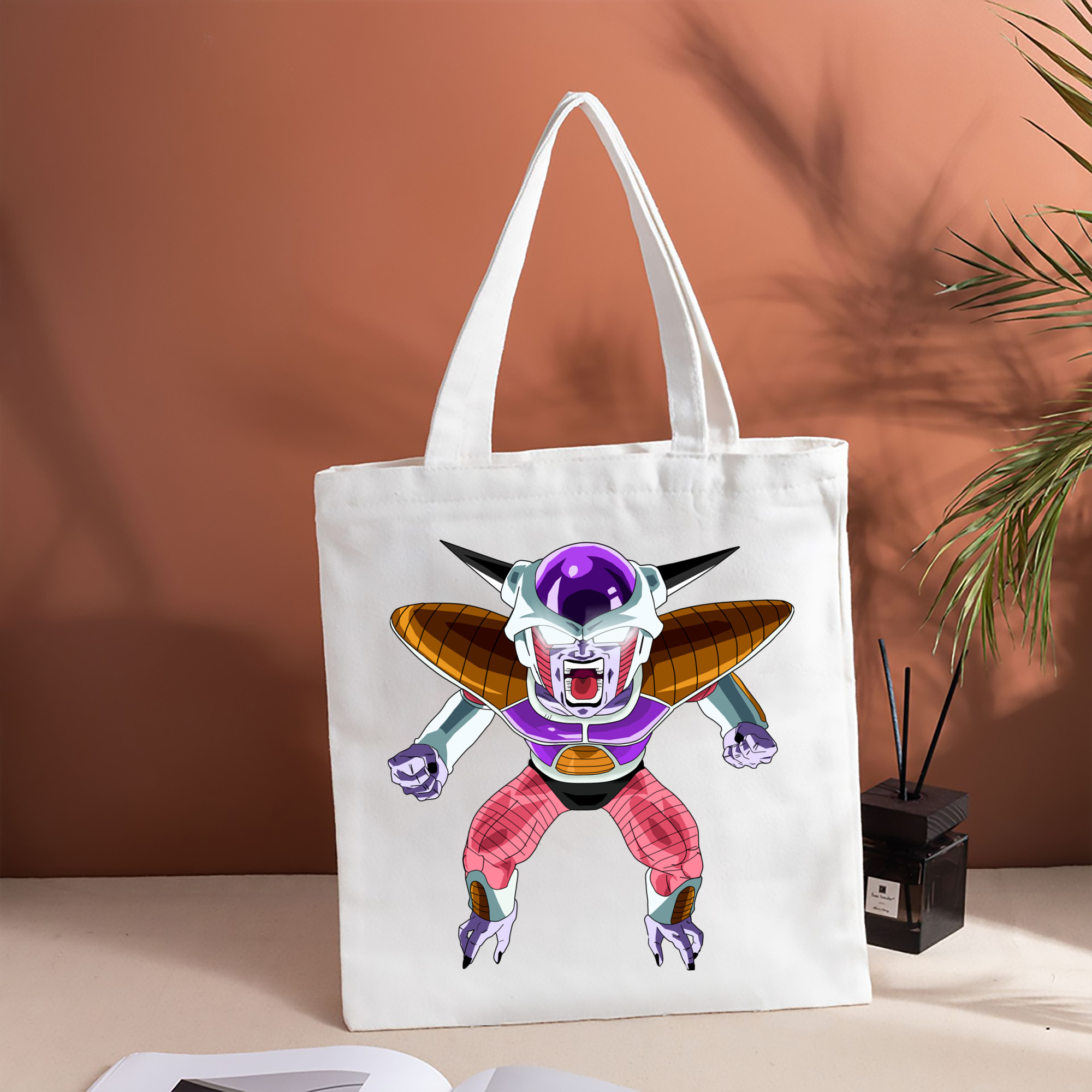 ドラゴンボール フリーザ DRAGON BALL Frieza 縦型キャンバス生地手提げバッグ　トートバッグ