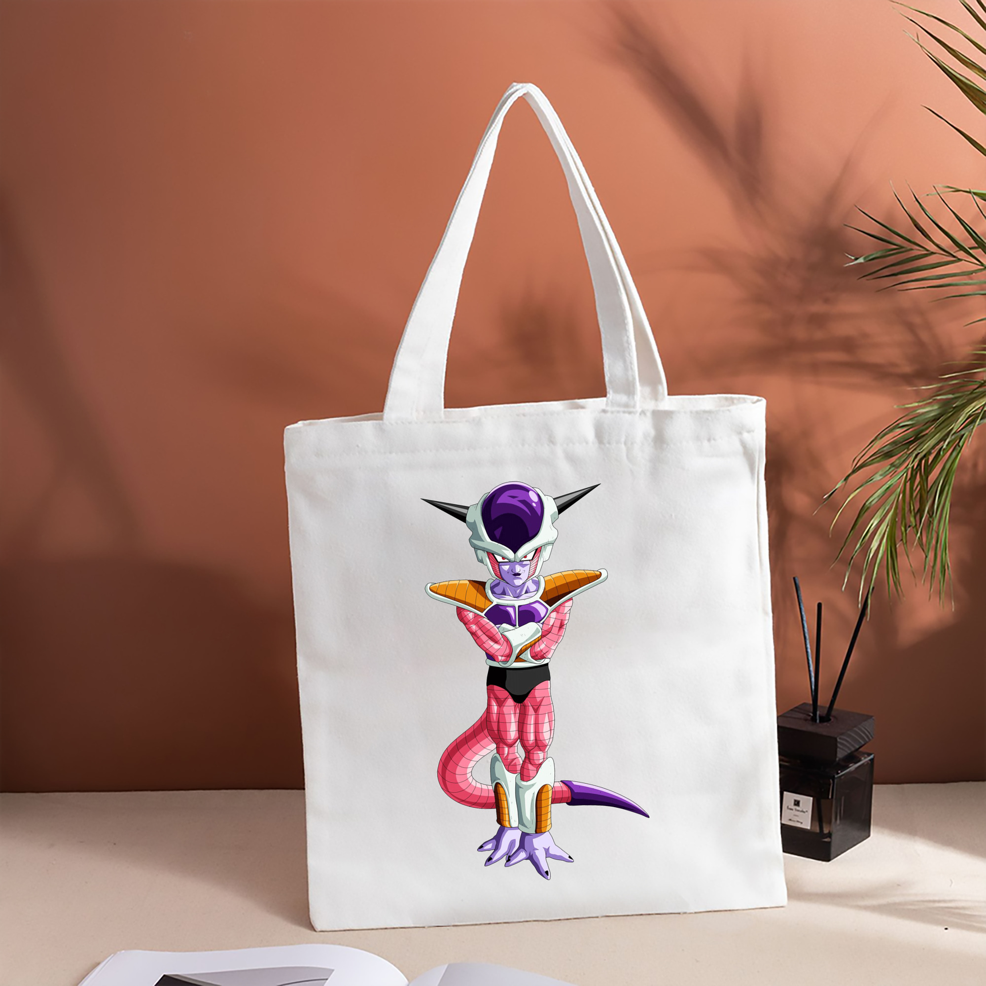 ドラゴンボール フリーザ DRAGON BALL Frieza 縦型キャンバス生地手提げバッグ　トートバッグ