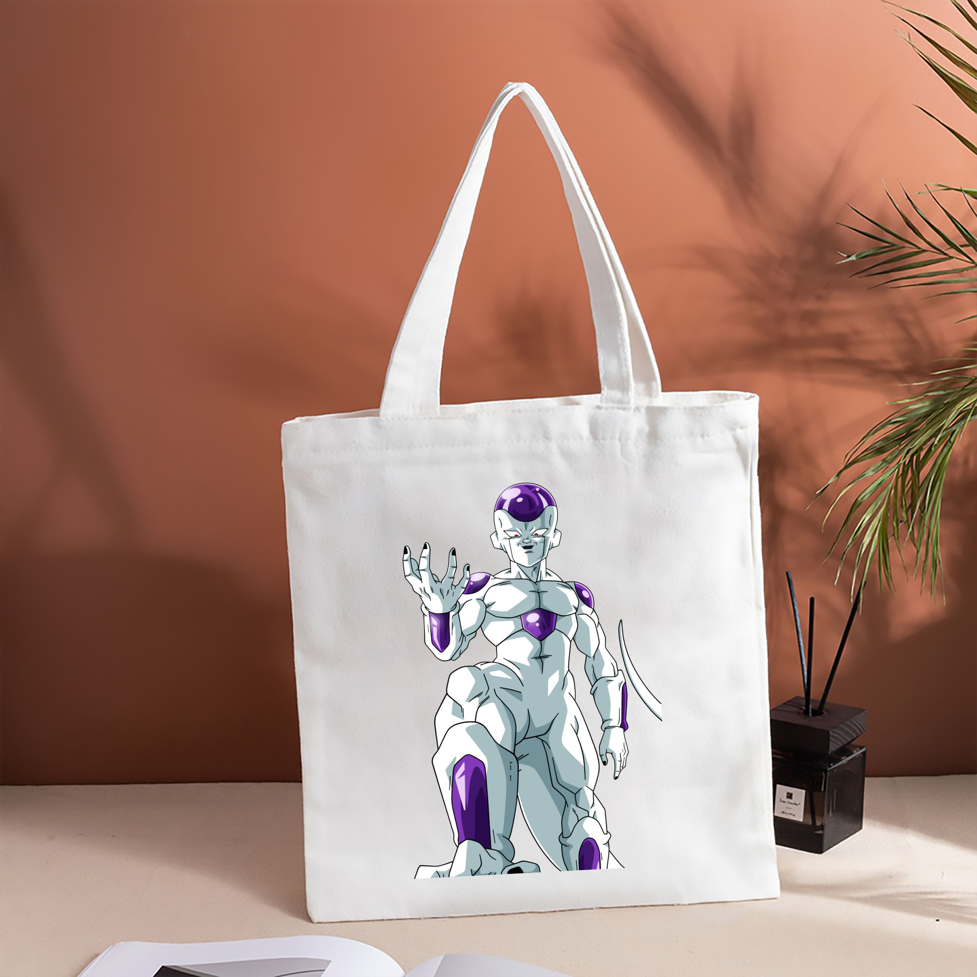 ドラゴンボール フリーザ DRAGON BALL Frieza 縦型キャンバス生地手提げバッグ　トートバッグ