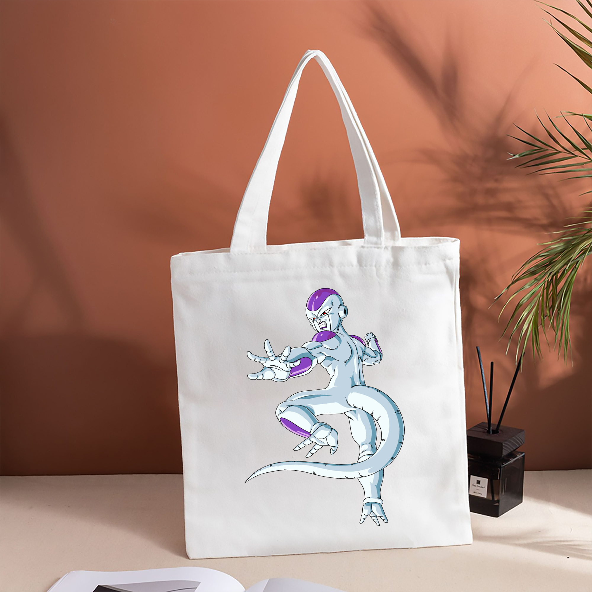 ドラゴンボール フリーザ DRAGON BALL Frieza 縦型キャンバス生地手提げバッグ　トートバッグ