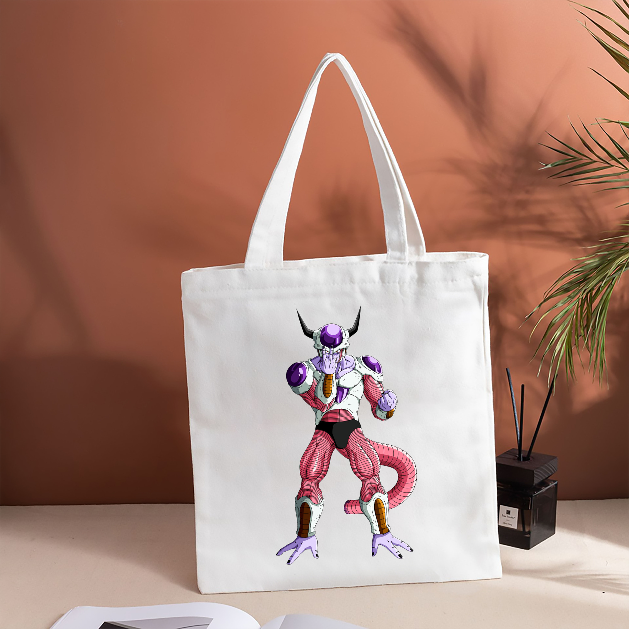 ドラゴンボール フリーザ DRAGON BALL Frieza 縦型キャンバス生地手提げバッグ　トートバッグ