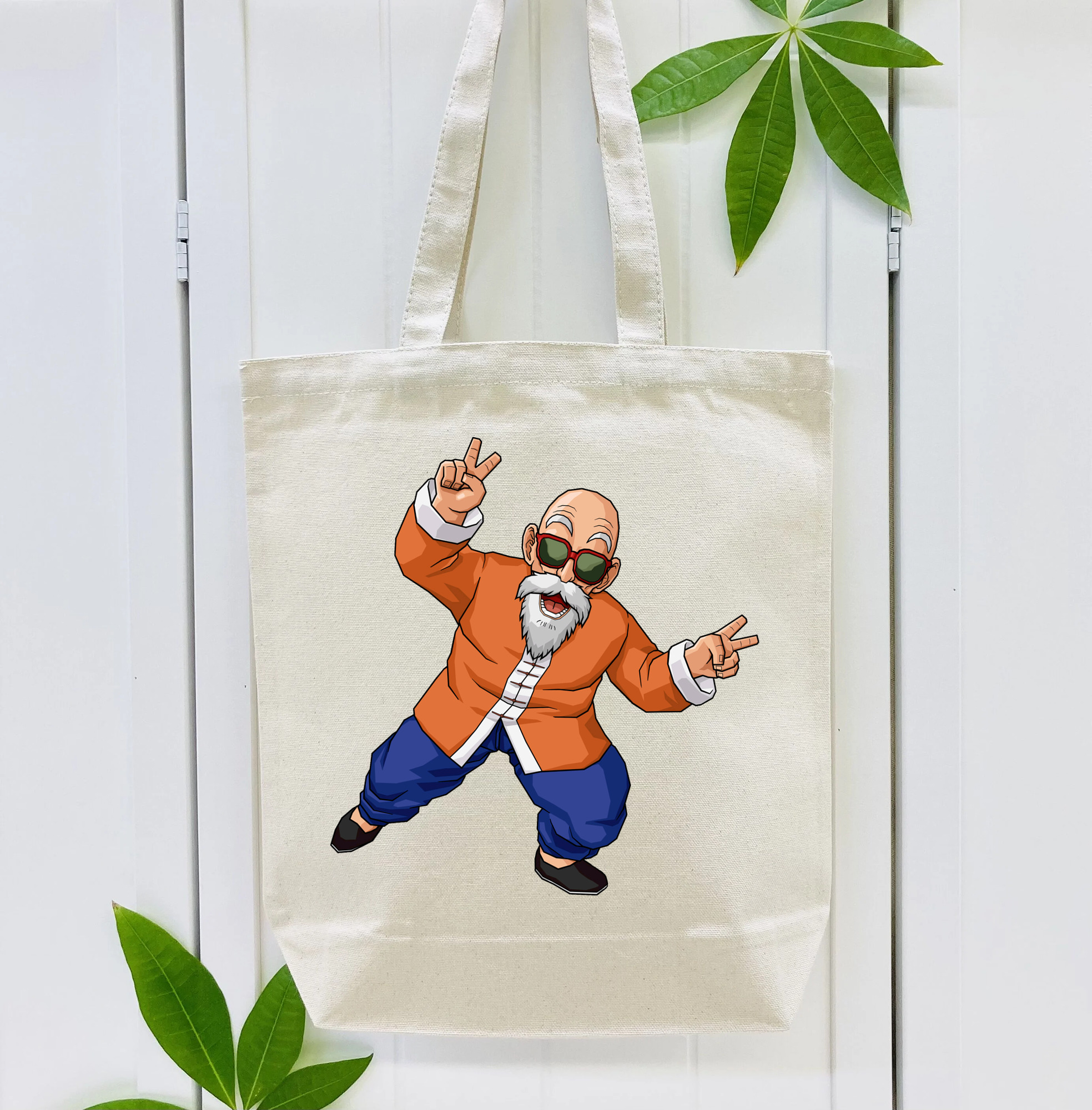 ドラゴンボール 亀仙人（かめせんにん） DRAGON BALL Master Roshi Kame Sennin 縦型キャンバス生地手提げバッグ　トートバッグ