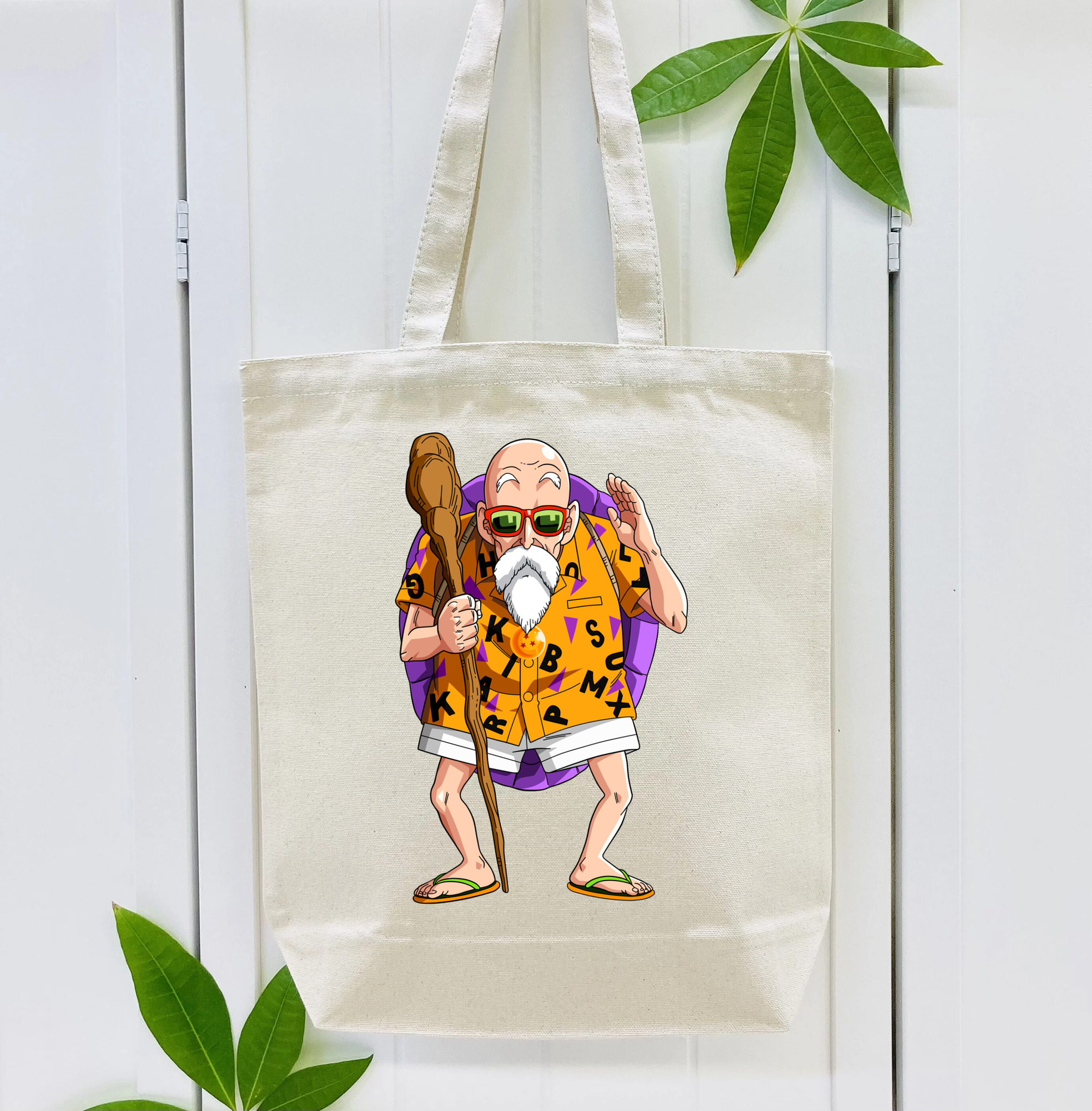 ドラゴンボール 亀仙人（かめせんにん） DRAGON BALL Master Roshi Kame Sennin 縦型キャンバス生地手提げバッグ　トートバッグ