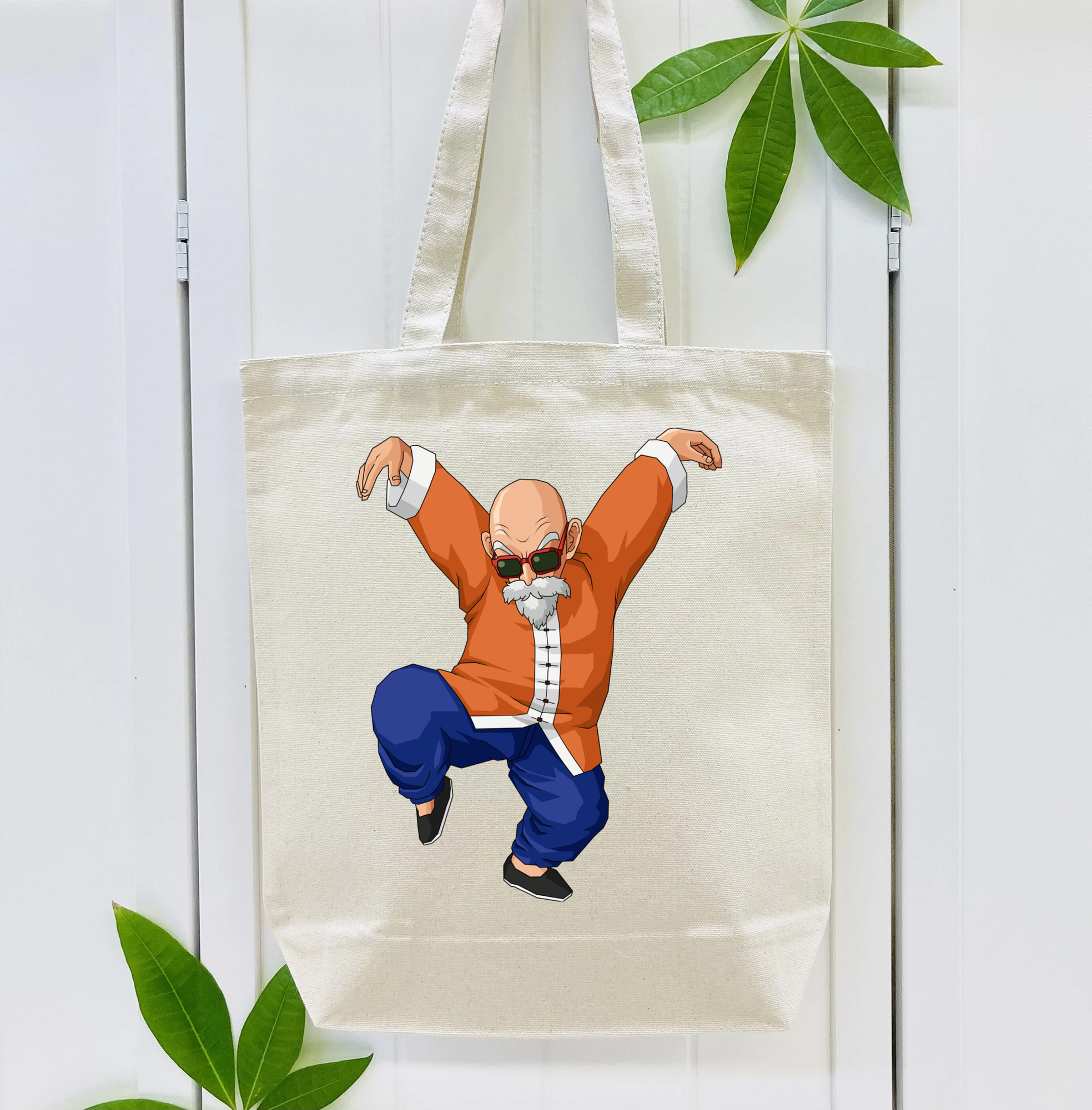 ドラゴンボール 亀仙人（かめせんにん） DRAGON BALL Master Roshi Kame Sennin 縦型キャンバス生地手提げバッグ　トートバッグ