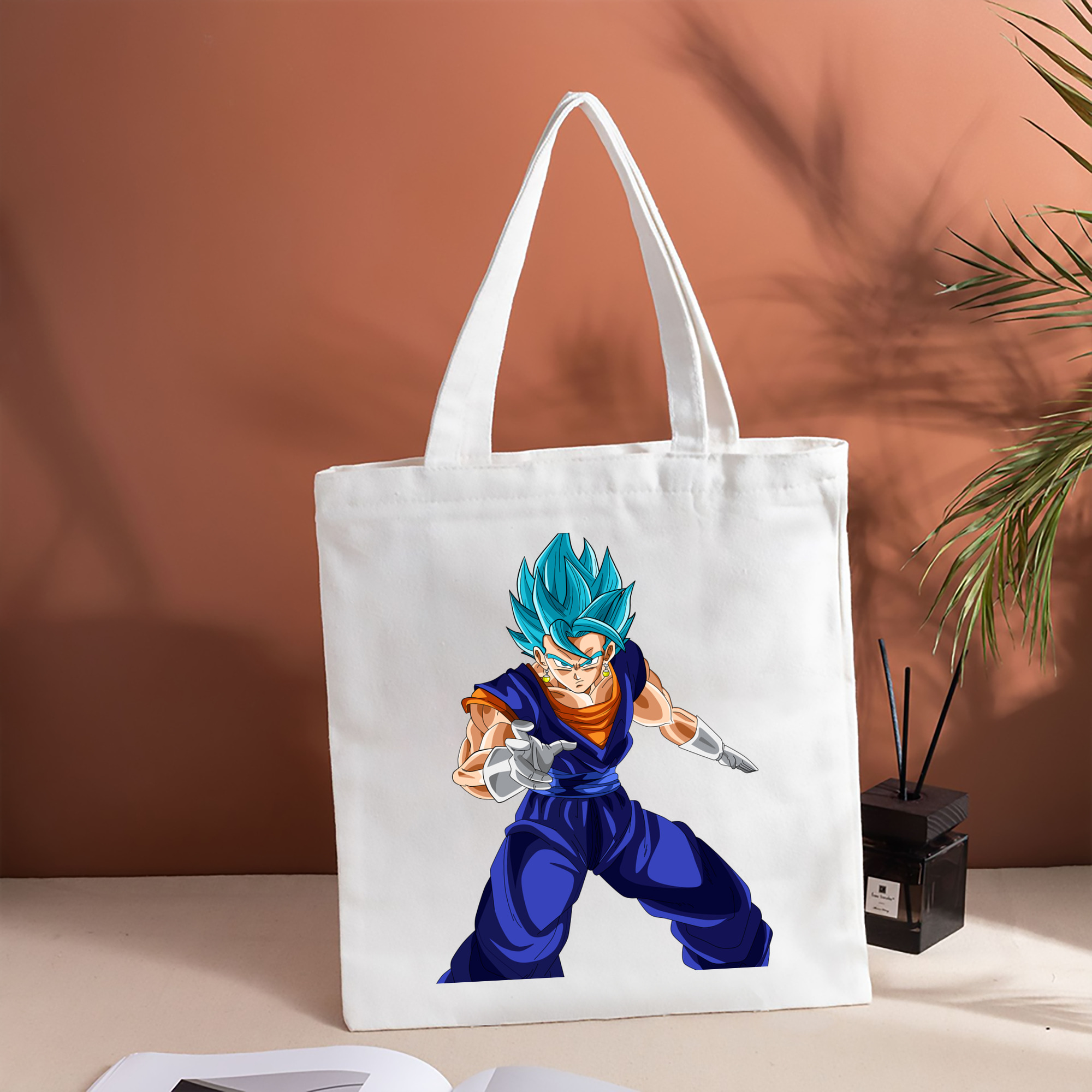 ドラゴンボール ベジット DRAGON BALL Vegetto 縦型キャンバス生地手提げバッグ　トートバッグ