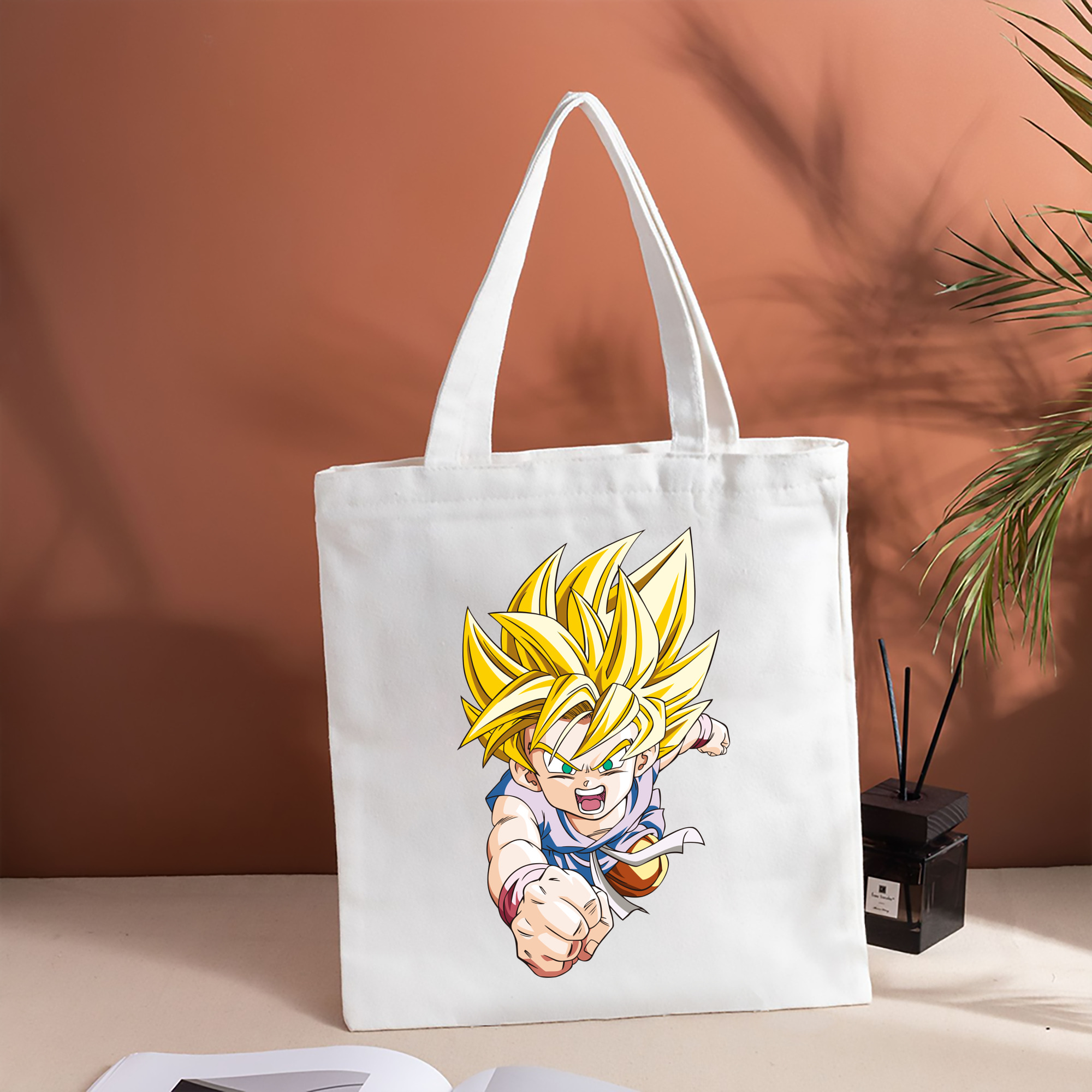 ドラゴンボール ベジット DRAGON BALL Vegetto 縦型キャンバス生地手提げバッグ　トートバッグ