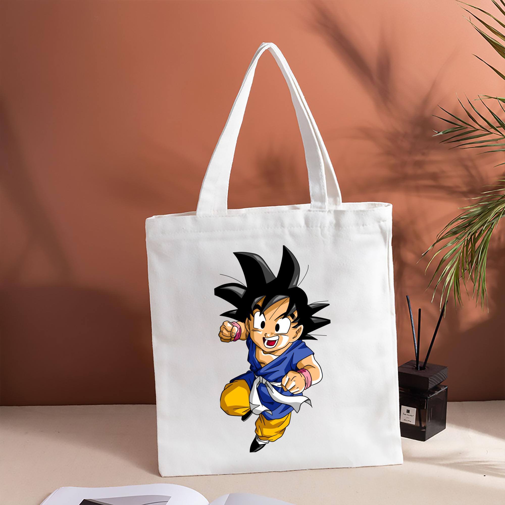 ドラゴンボール 孫悟天 そん ごてん DRAGON BALL Son Goten 縦型キャンバス生地手提げバッグ　トートバッグ