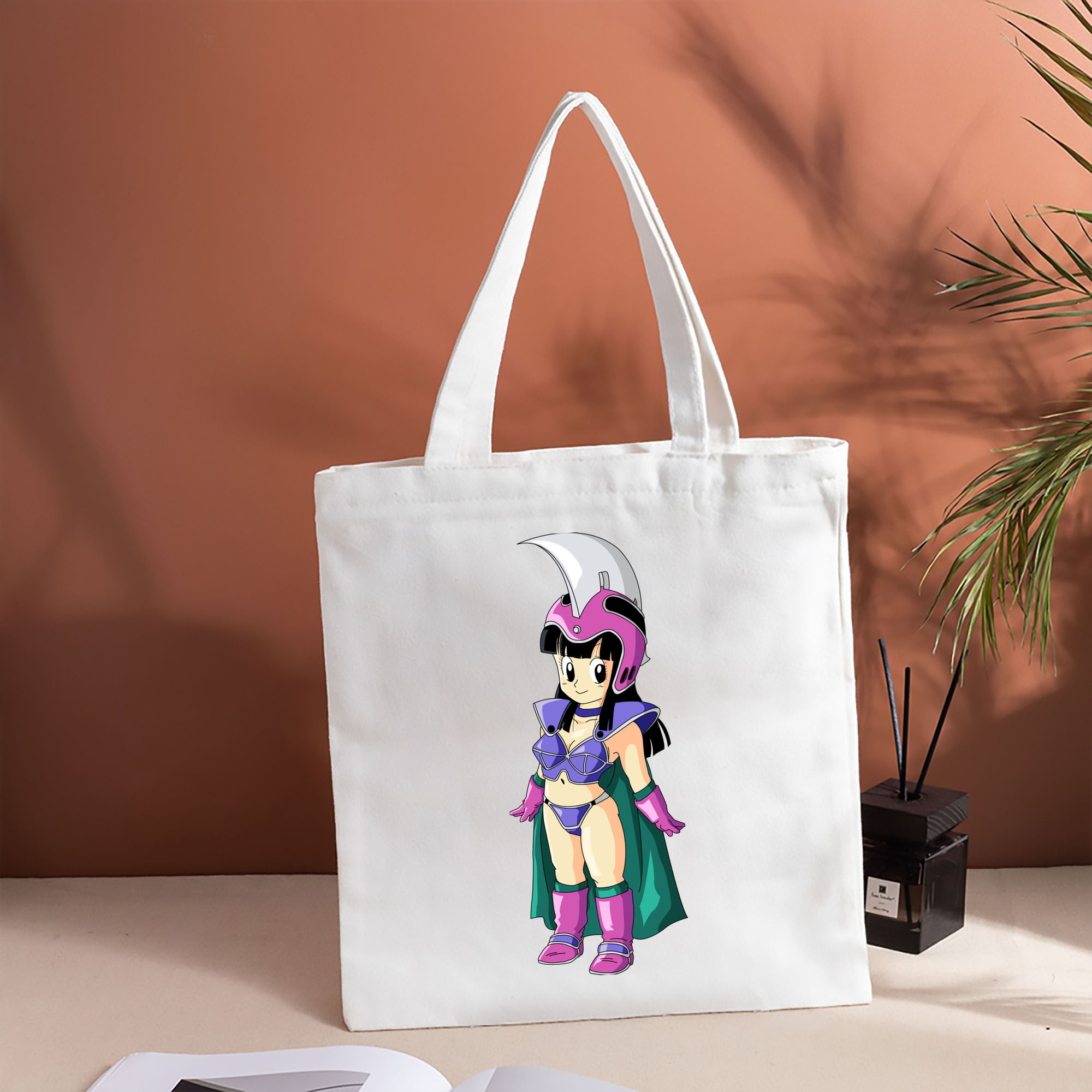ドラゴンボール チチ DRAGON BALL Chichi 縦型キャンバス生地手提げバッグ　トートバッグ