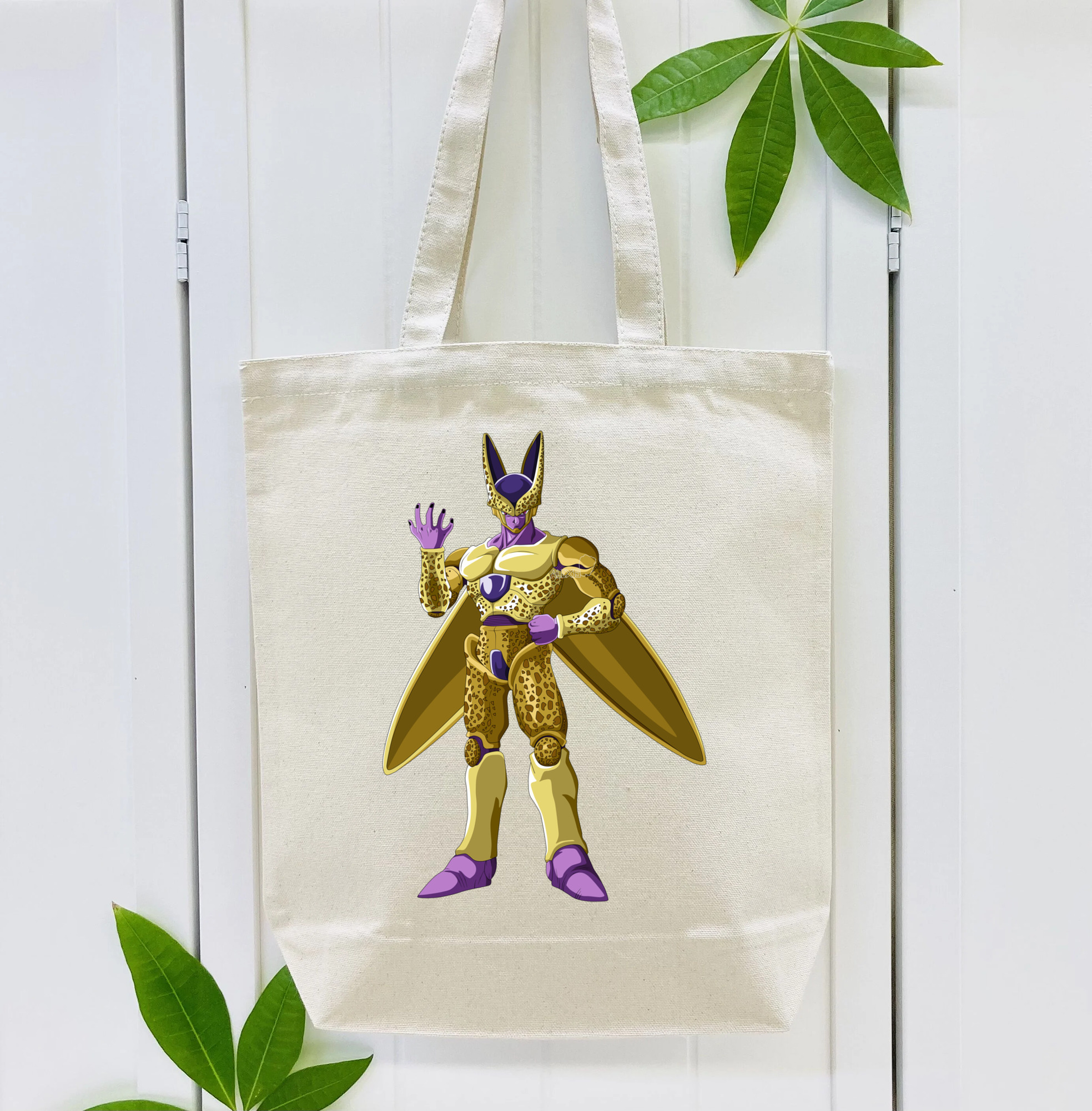 ドラゴンボール セル DRAGON BALL Cell 縦型キャンバス生地手提げバッグ　トートバッグ