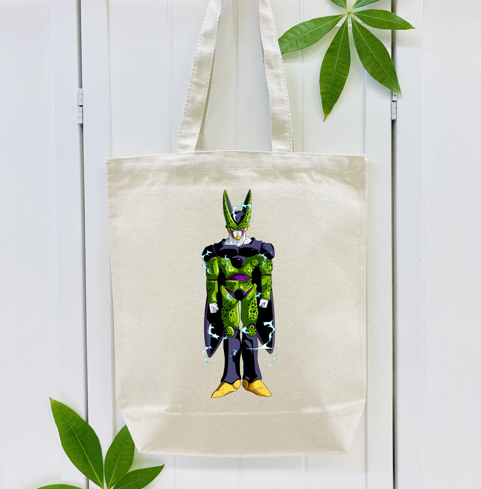 ドラゴンボール セル DRAGON BALL Cell 縦型キャンバス生地手提げバッグ　トートバッグ