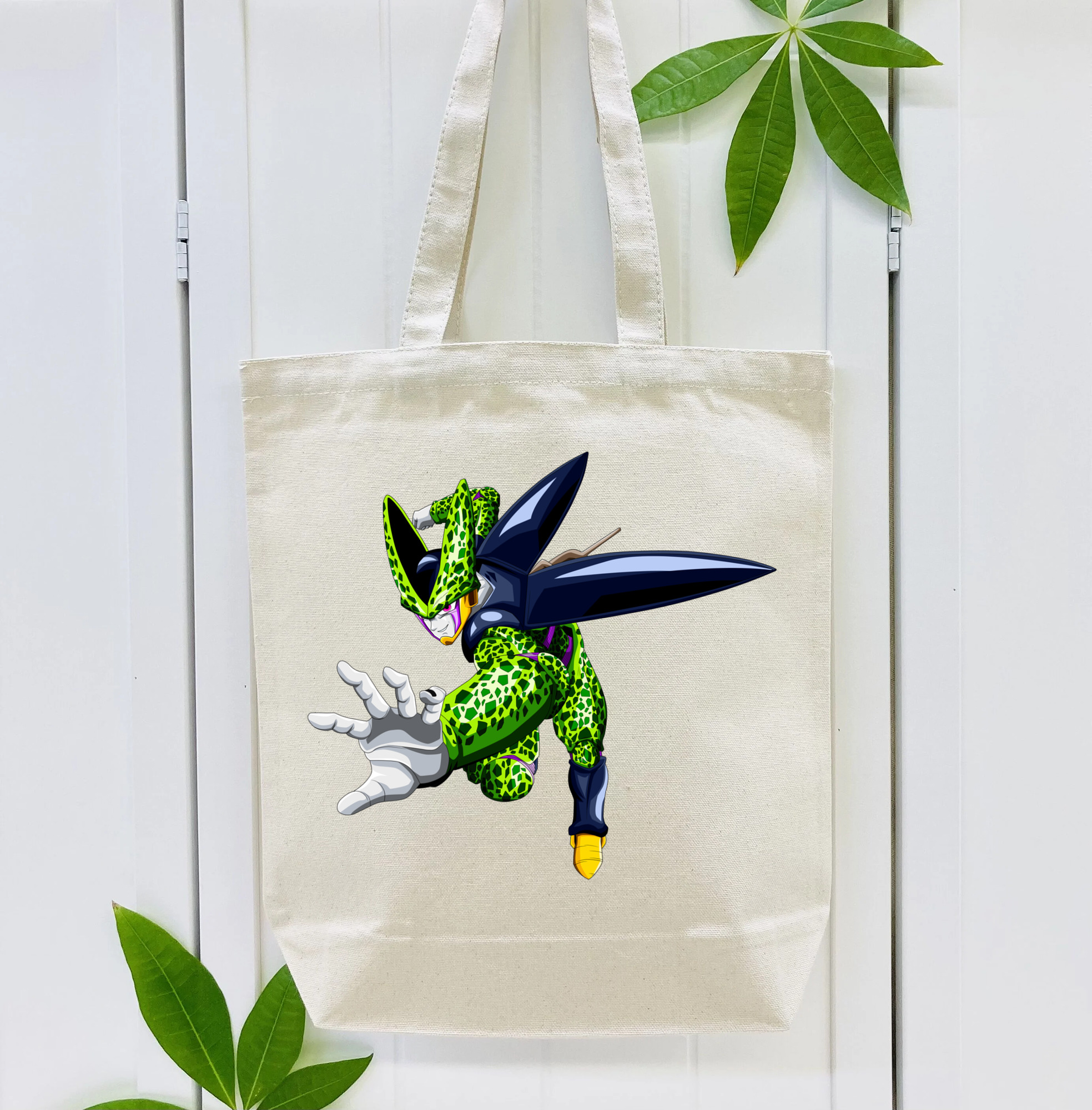 ドラゴンボール セル DRAGON BALL Cell 縦型キャンバス生地手提げバッグ　トートバッグ