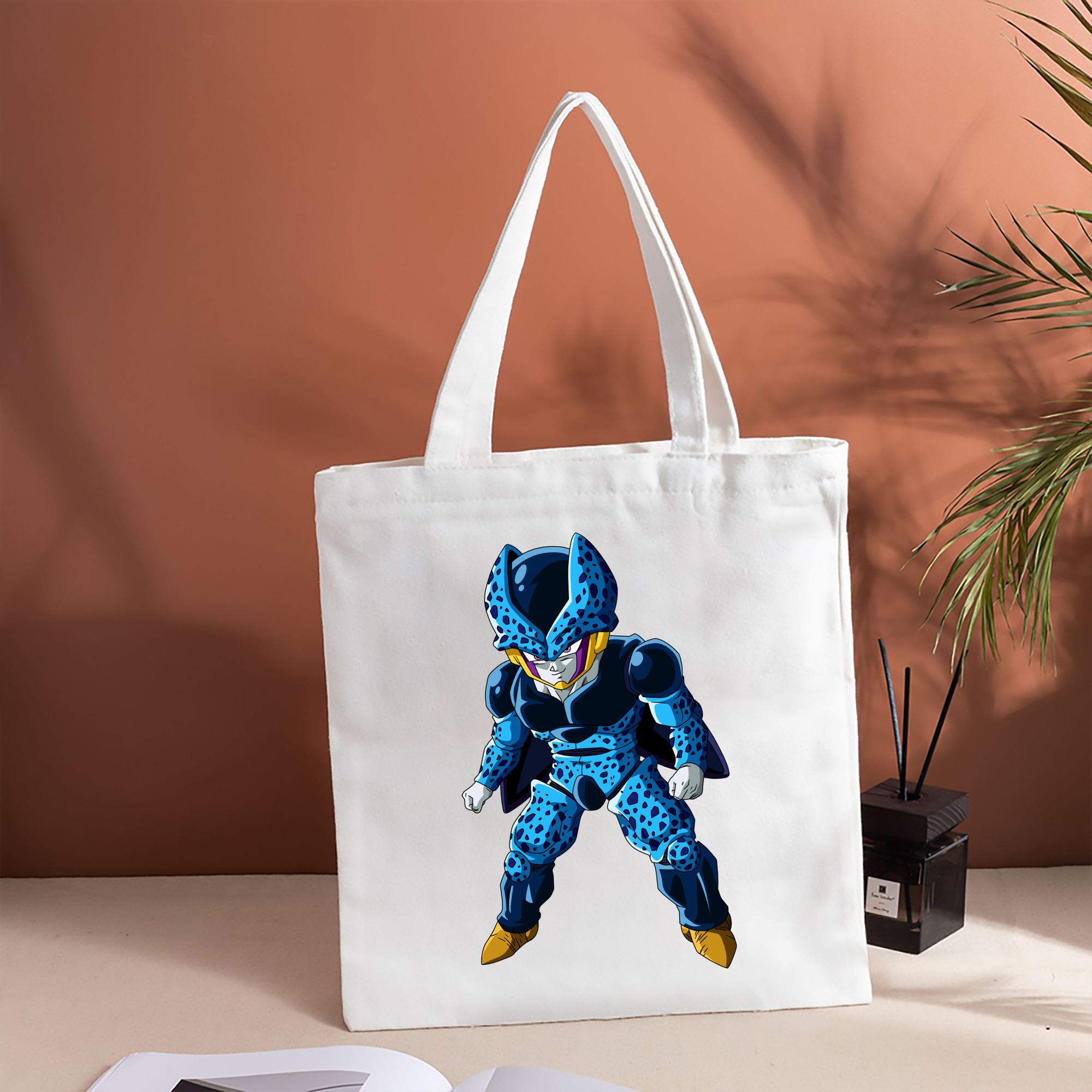ドラゴンボール セル DRAGON BALL Cell 縦型キャンバス生地手提げバッグ　トートバッグ