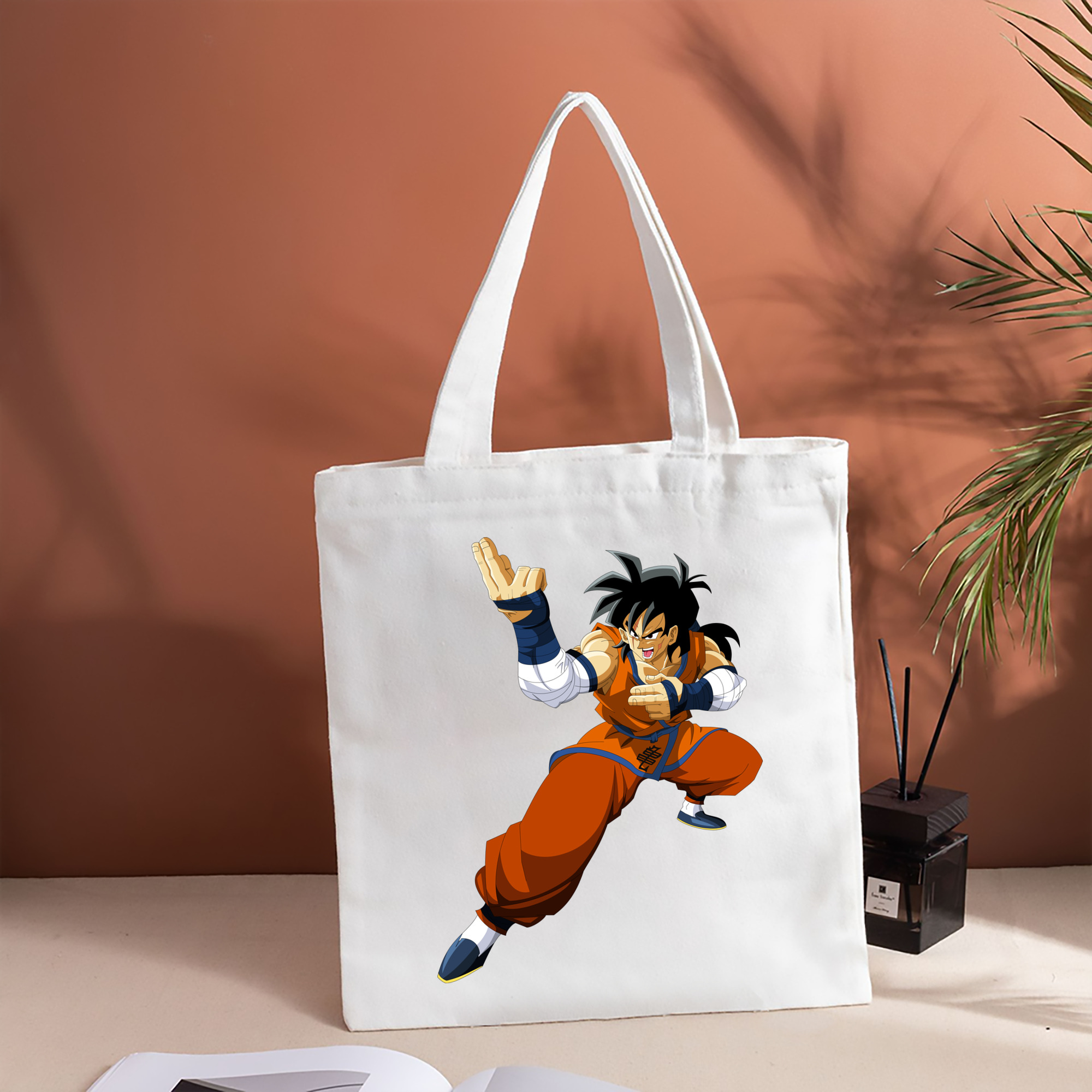 ドラゴンボール ヤムチャ DRAGON BALL Yamcha 縦型キャンバス生地手提げバッグ　トートバッグ